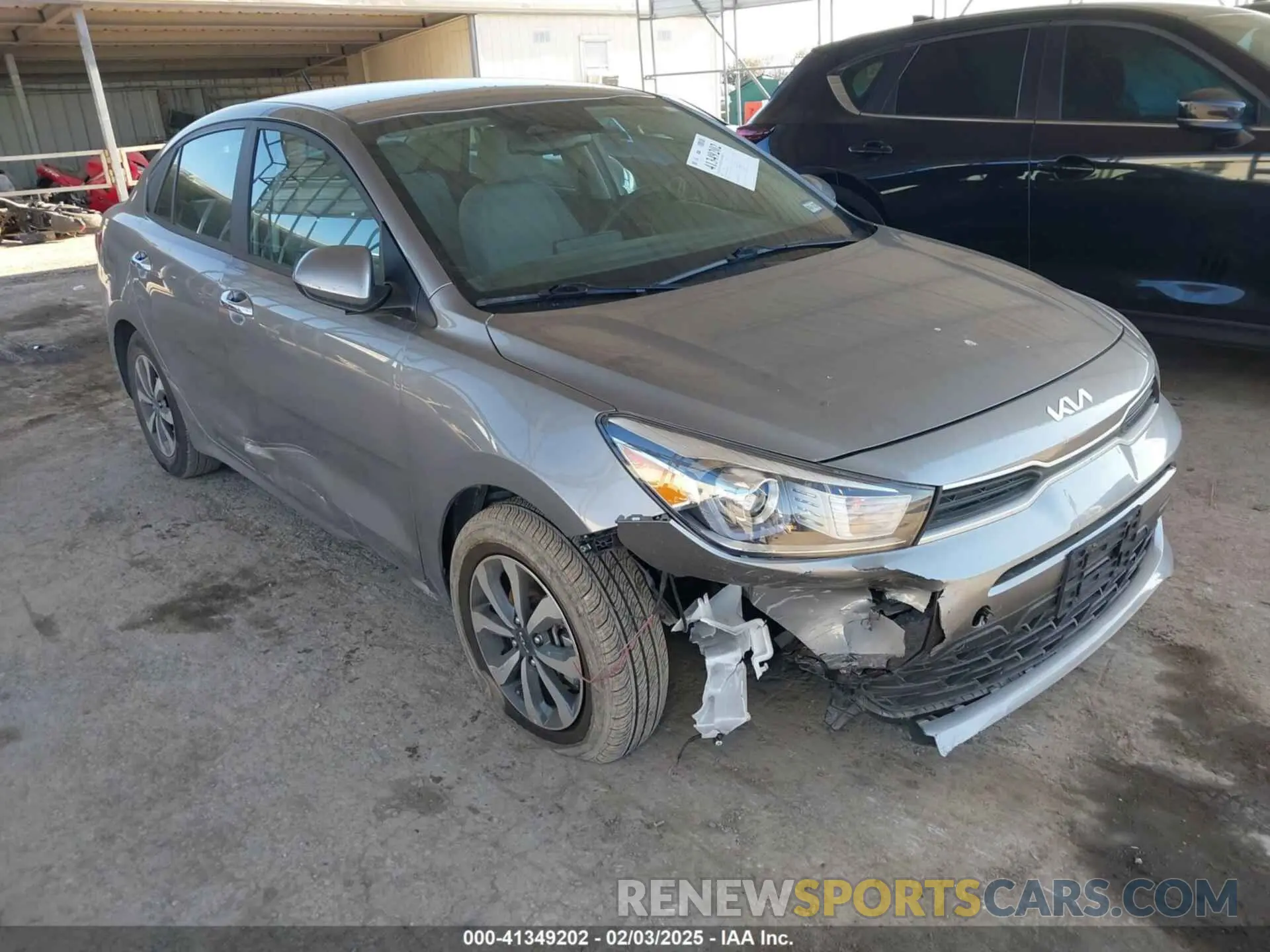 1 Photograph of a damaged car 3KPA24AD1PE579816 KIA RIO 2023