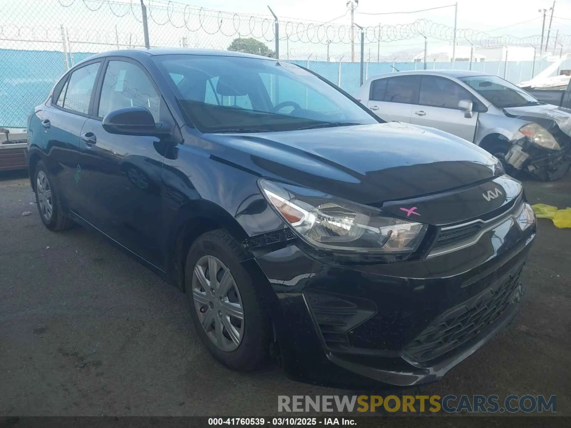 1 Photograph of a damaged car 3KPA24AD2PE549143 KIA RIO 2023