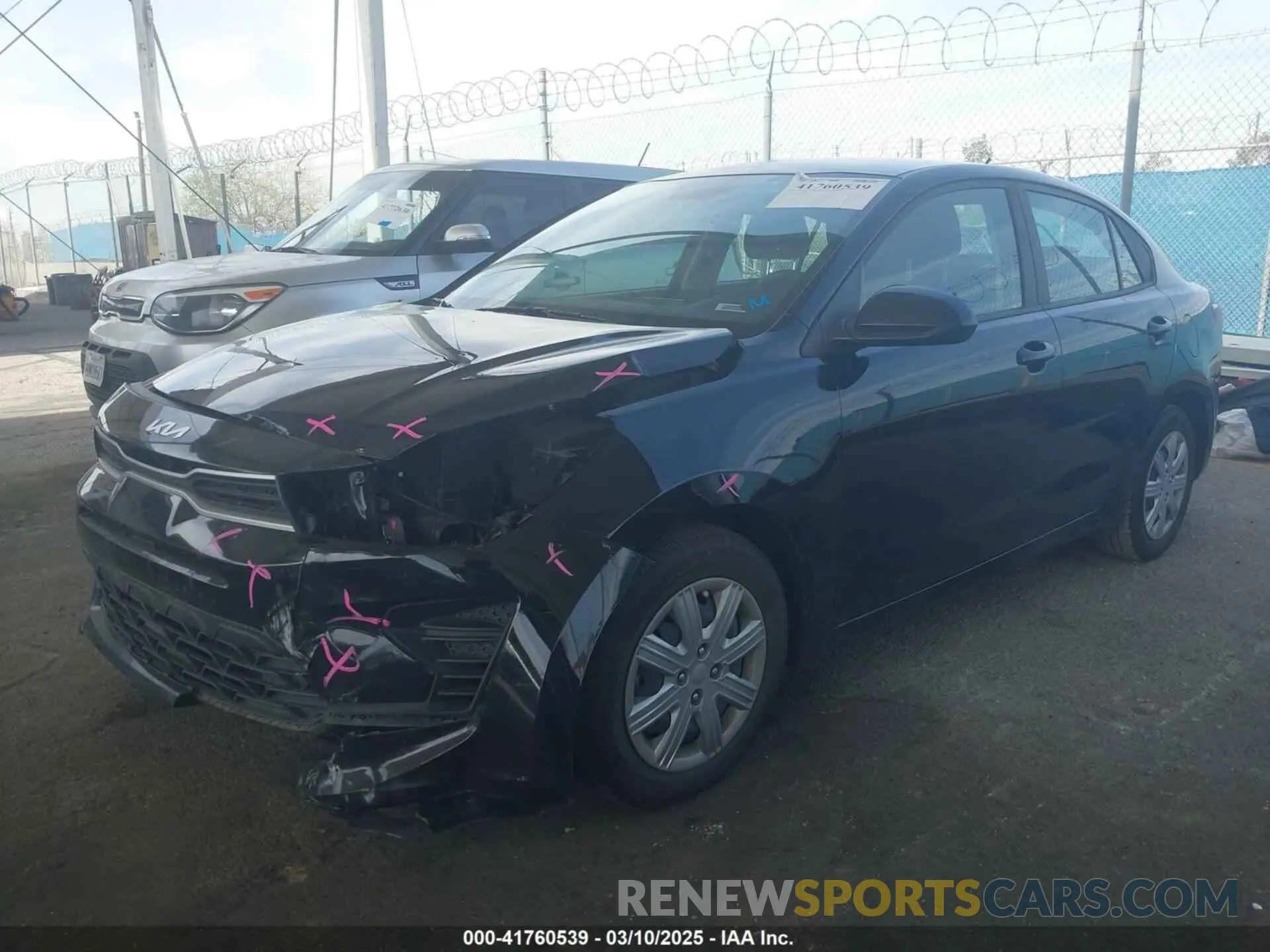 2 Photograph of a damaged car 3KPA24AD2PE549143 KIA RIO 2023