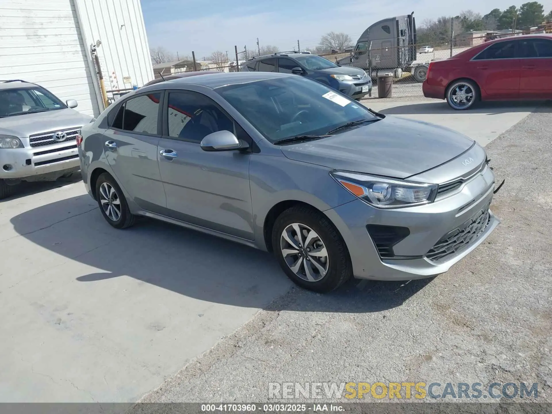 1 Photograph of a damaged car 3KPA24AD3PE592647 KIA RIO 2023