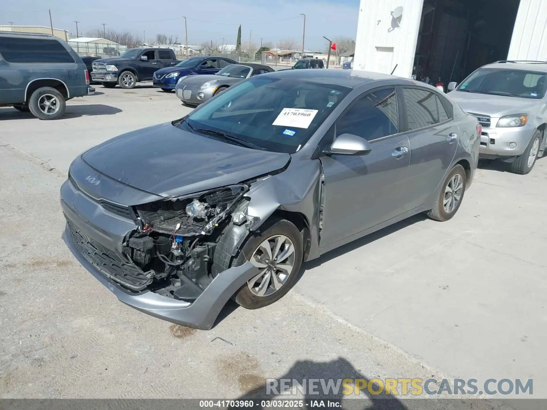 2 Photograph of a damaged car 3KPA24AD3PE592647 KIA RIO 2023