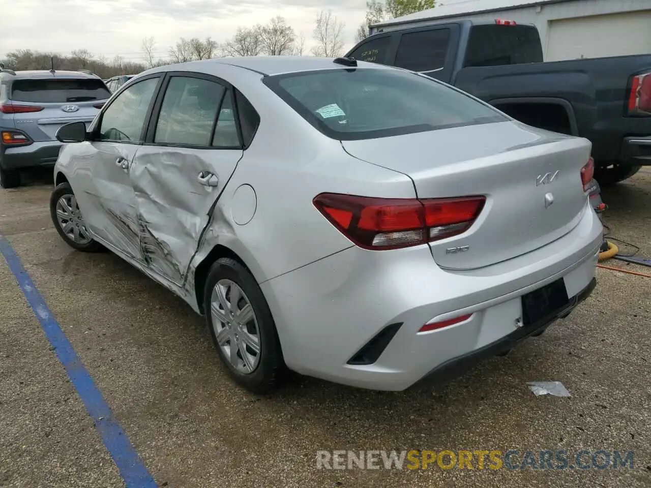 2 Photograph of a damaged car 3KPA24AD5PE516136 KIA RIO 2023