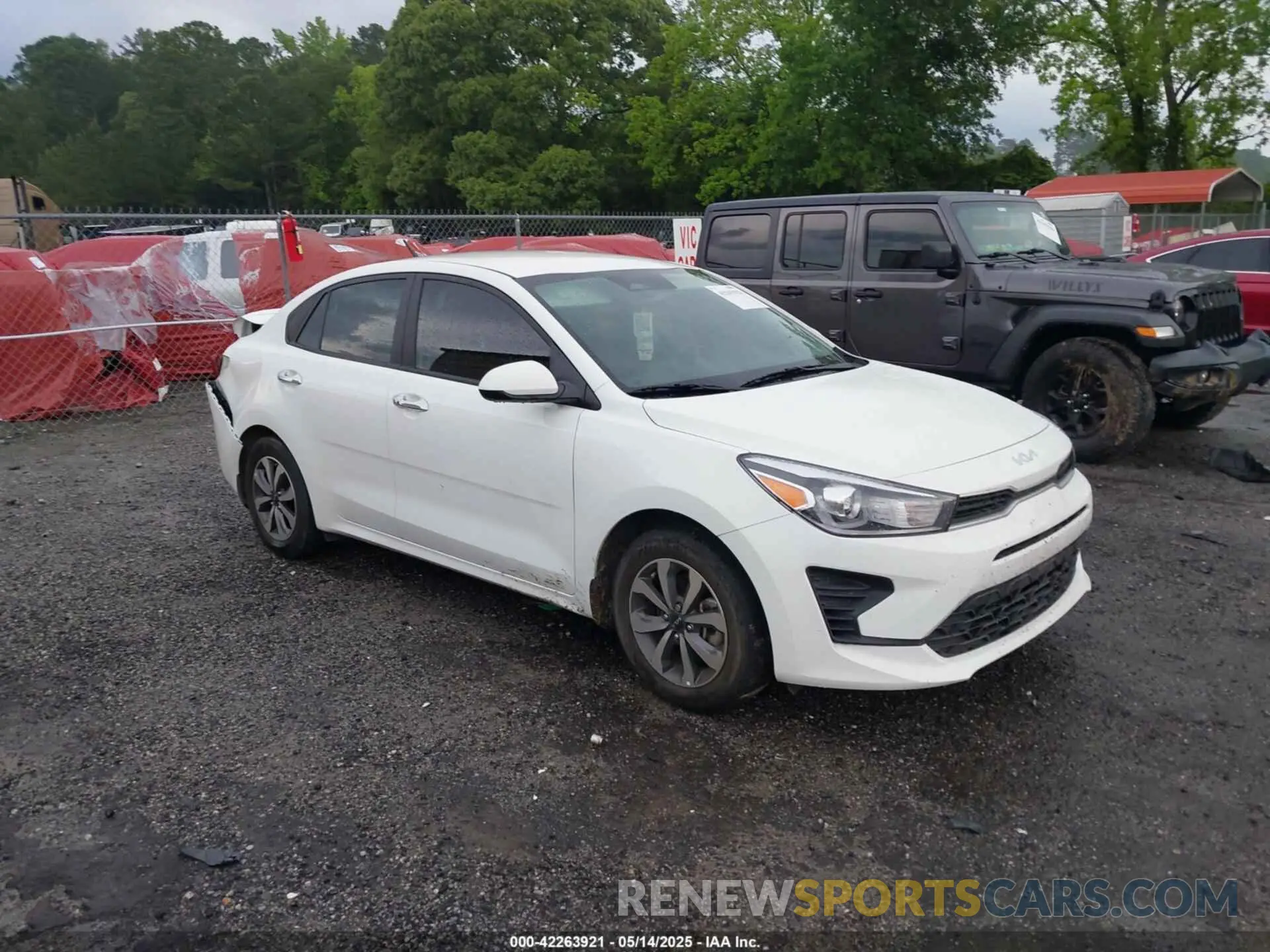 1 Photograph of a damaged car 3KPA24AD5PE520252 KIA RIO 2023