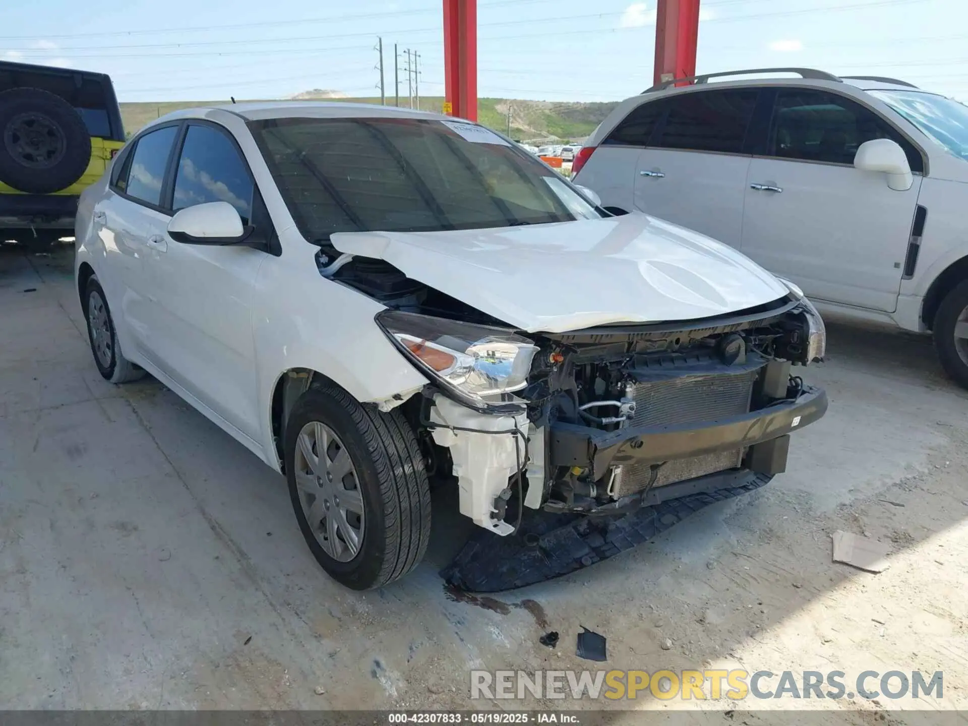 1 Photograph of a damaged car 3KPA24AD5PE566115 KIA RIO 2023