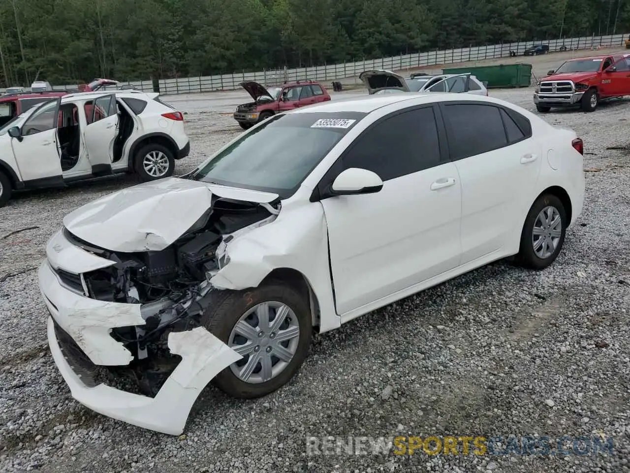 1 Photograph of a damaged car 3KPA24AD6PE604127 KIA RIO 2023