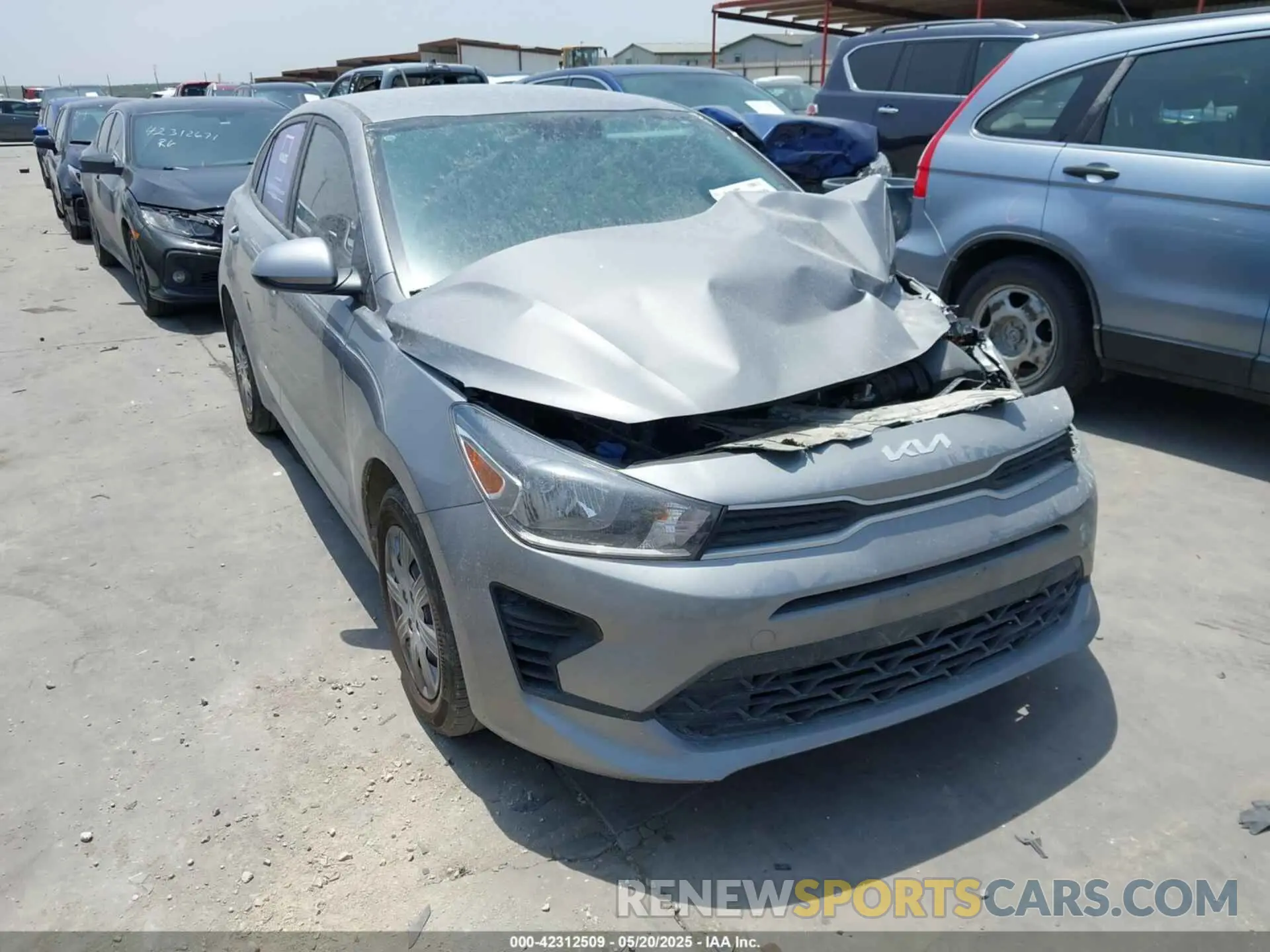 1 Photograph of a damaged car 3KPA24AD7PE609997 KIA RIO 2023