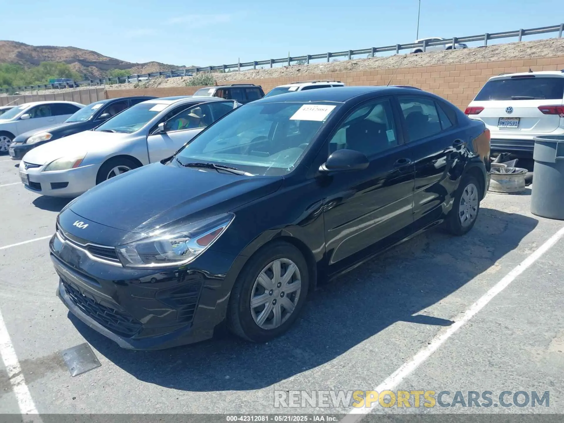 2 Photograph of a damaged car 3KPA24AD7PE615833 KIA RIO 2023