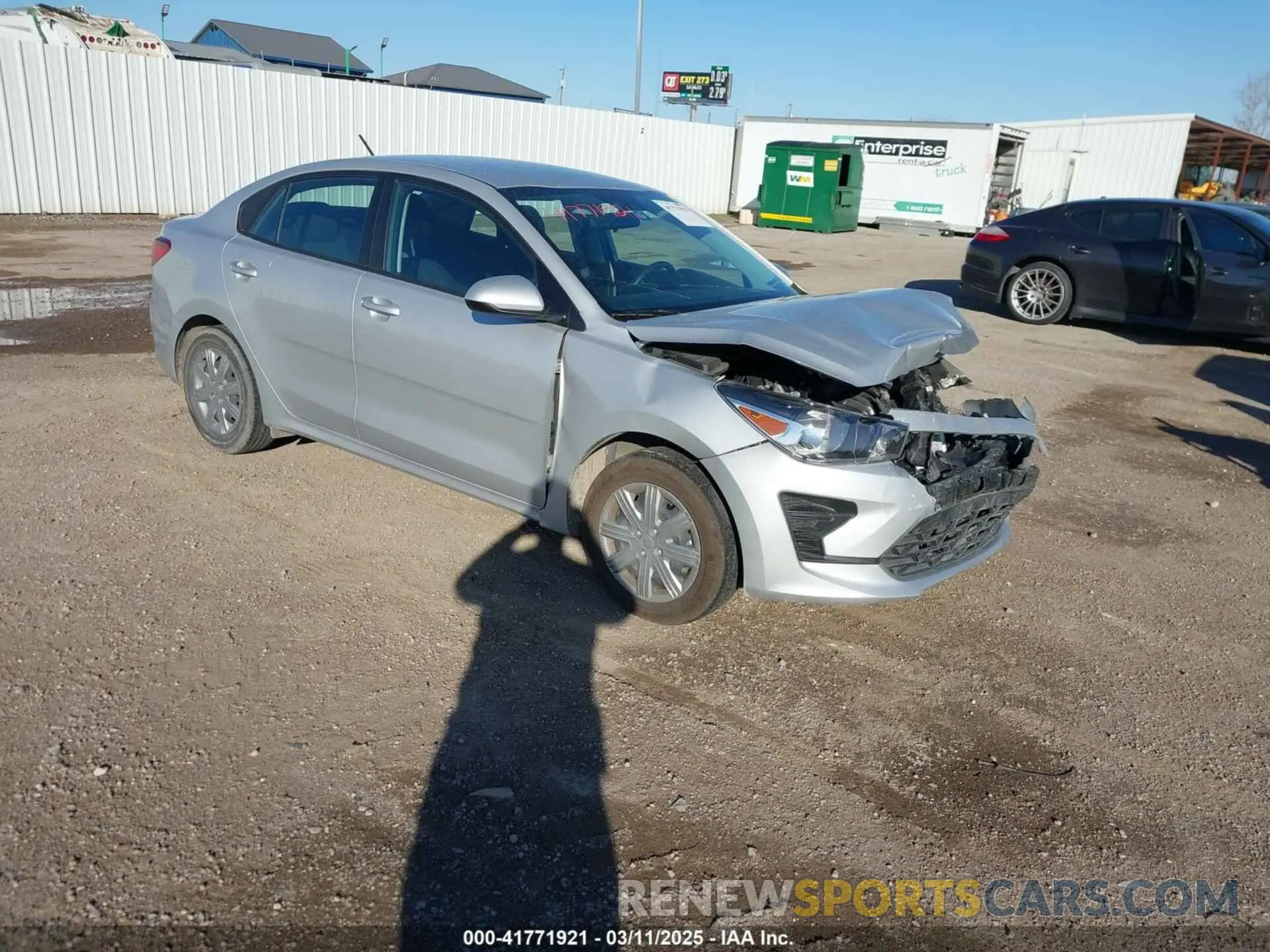 1 Photograph of a damaged car 3KPA24AD9PE618894 KIA RIO 2023