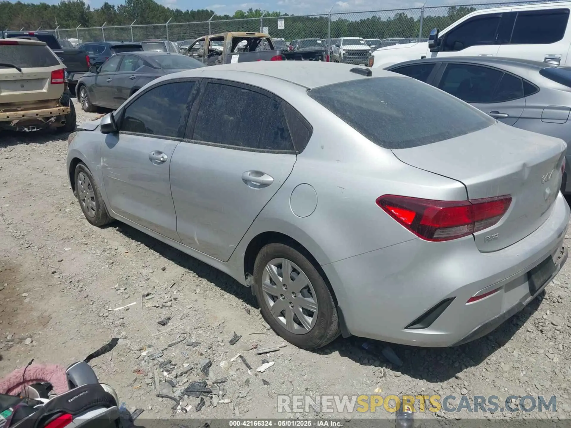 3 Photograph of a damaged car 3KPA24ADXPE521123 KIA RIO 2023