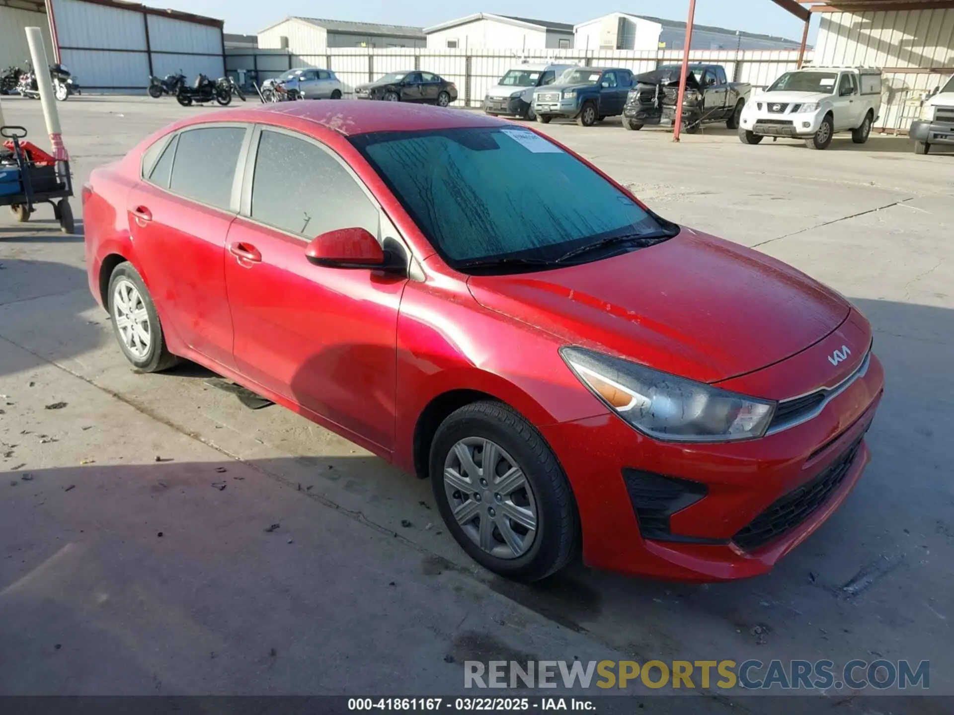 1 Photograph of a damaged car 3KPA24ADXPE548998 KIA RIO 2023