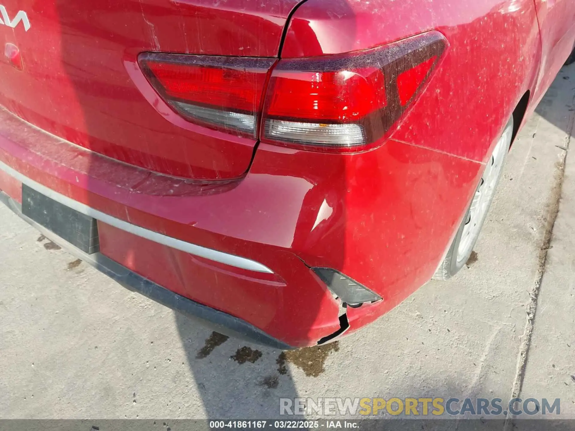 6 Photograph of a damaged car 3KPA24ADXPE548998 KIA RIO 2023