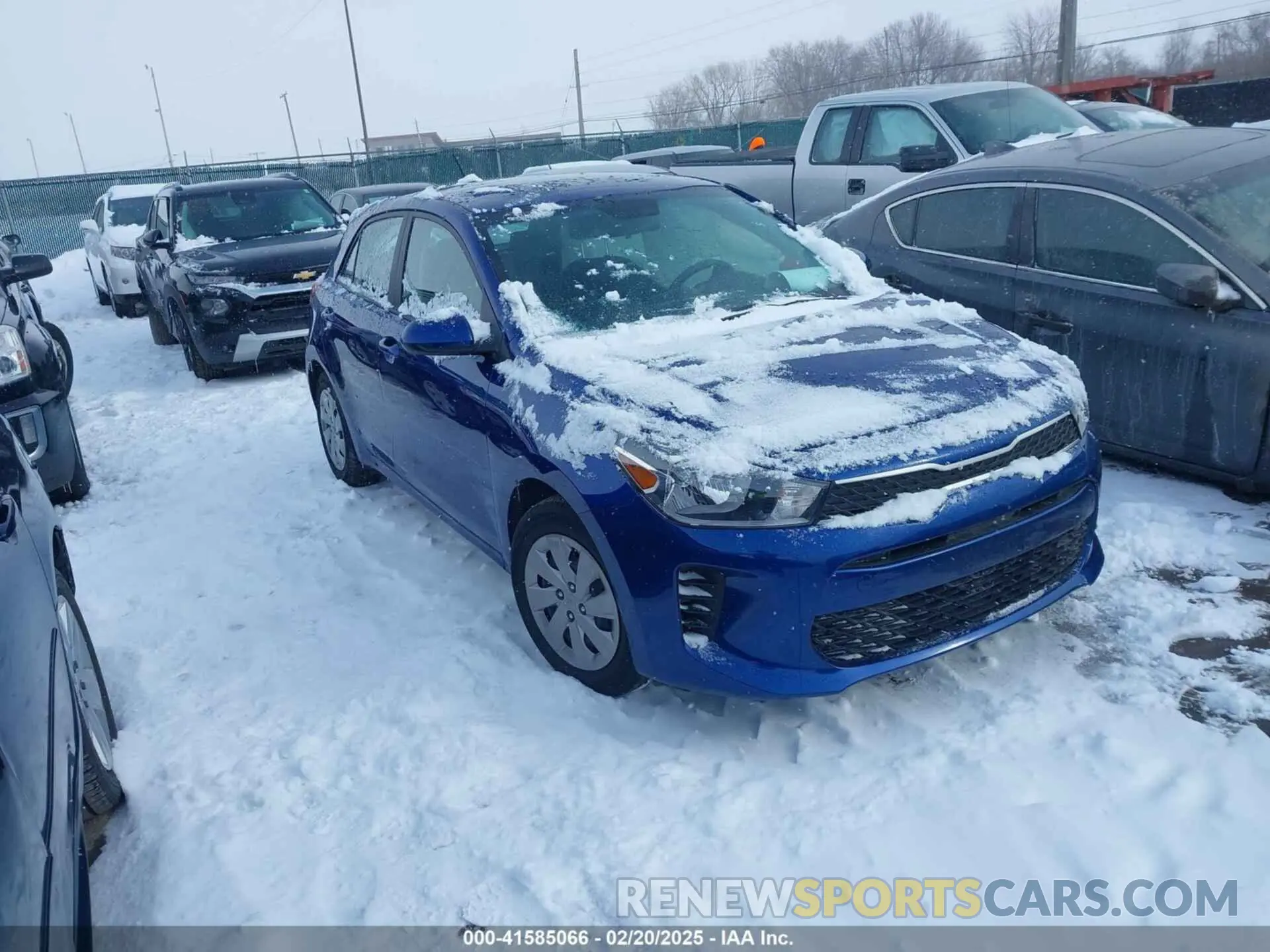 1 Photograph of a damaged car 3KPA25AD2LE342042 KIA RIO 5-DOOR 2020