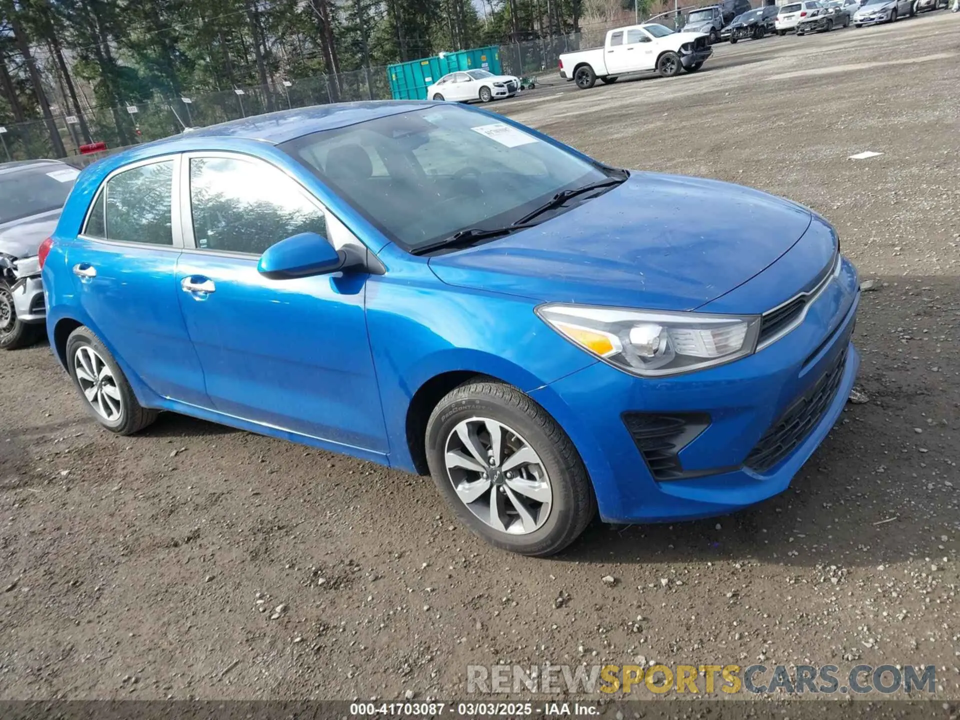 1 Photograph of a damaged car 3KPA25AD4NE437866 KIA RIO 5-DOOR 2022