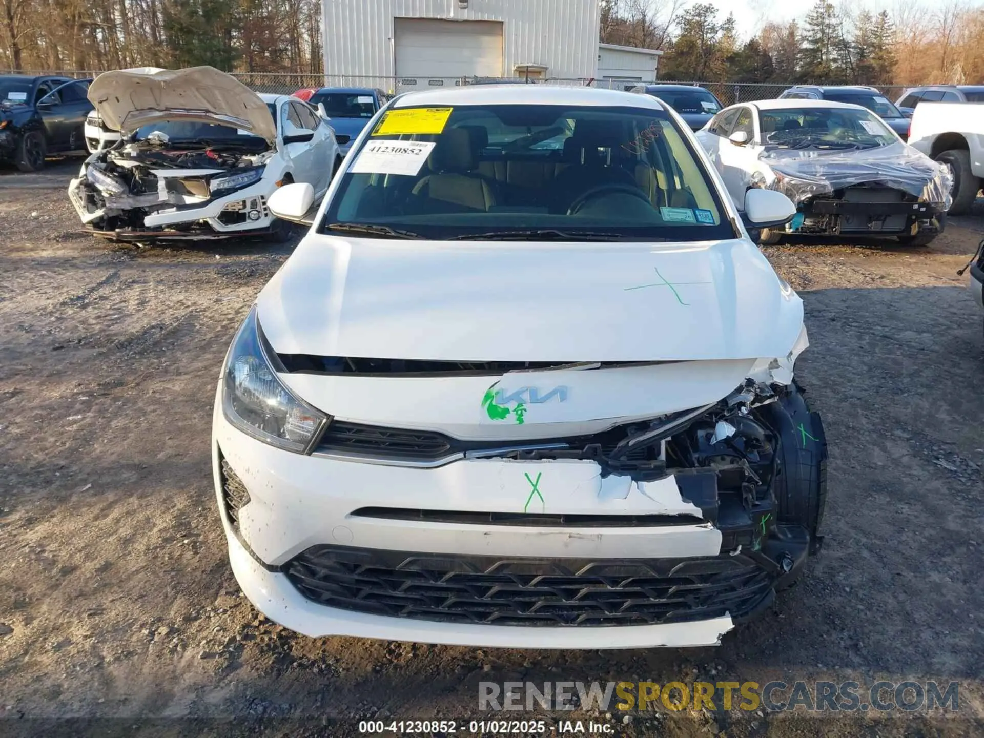 12 Photograph of a damaged car 3KPA25AD5NE443465 KIA RIO 5-DOOR 2022