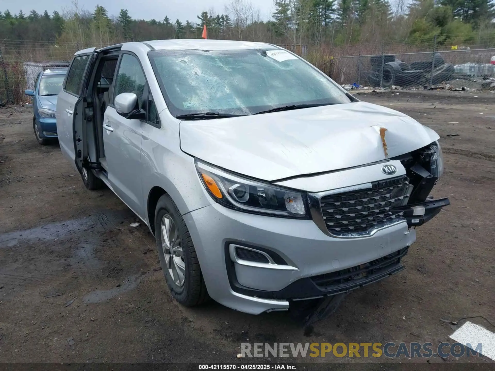 1 Photograph of a damaged car KNDMB5C11M6675162 KIA SEDONA 2021
