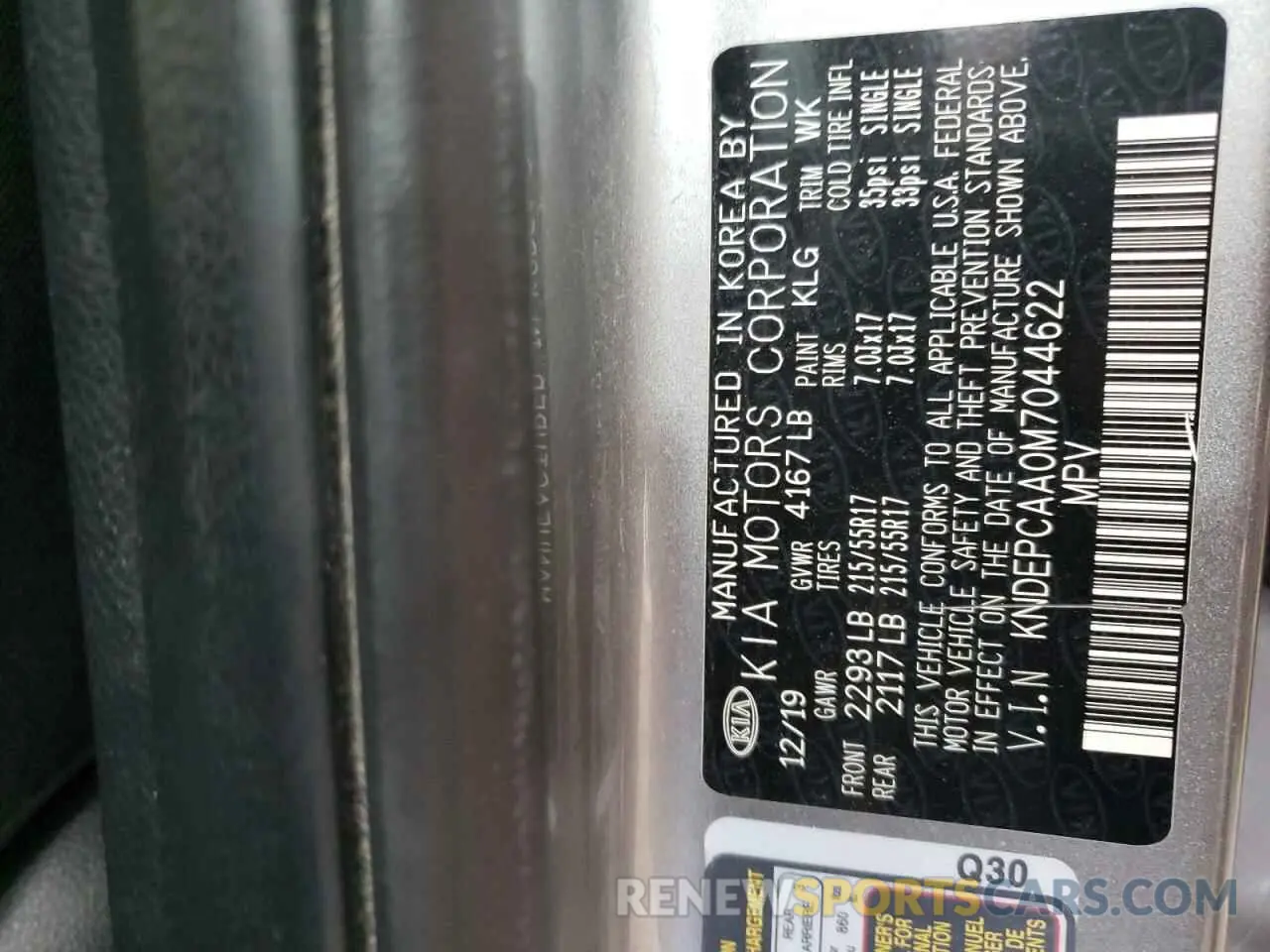 14 Photograph of a damaged car KNDEPCAA0M7044622 KIA SELTOS 2021
