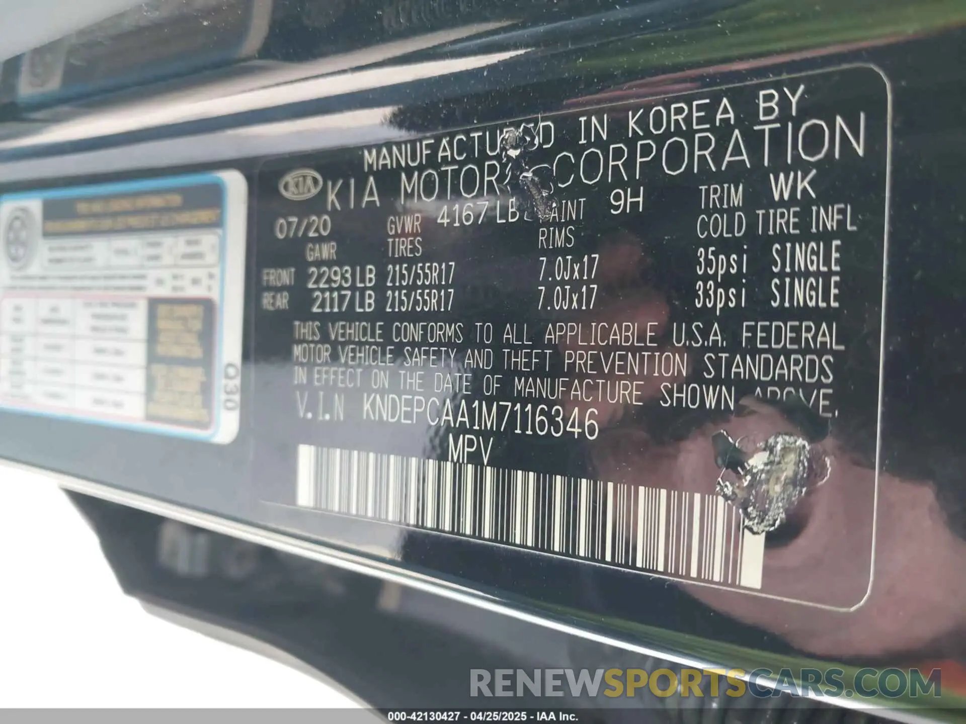 9 Photograph of a damaged car KNDEPCAA1M7116346 KIA SELTOS 2021