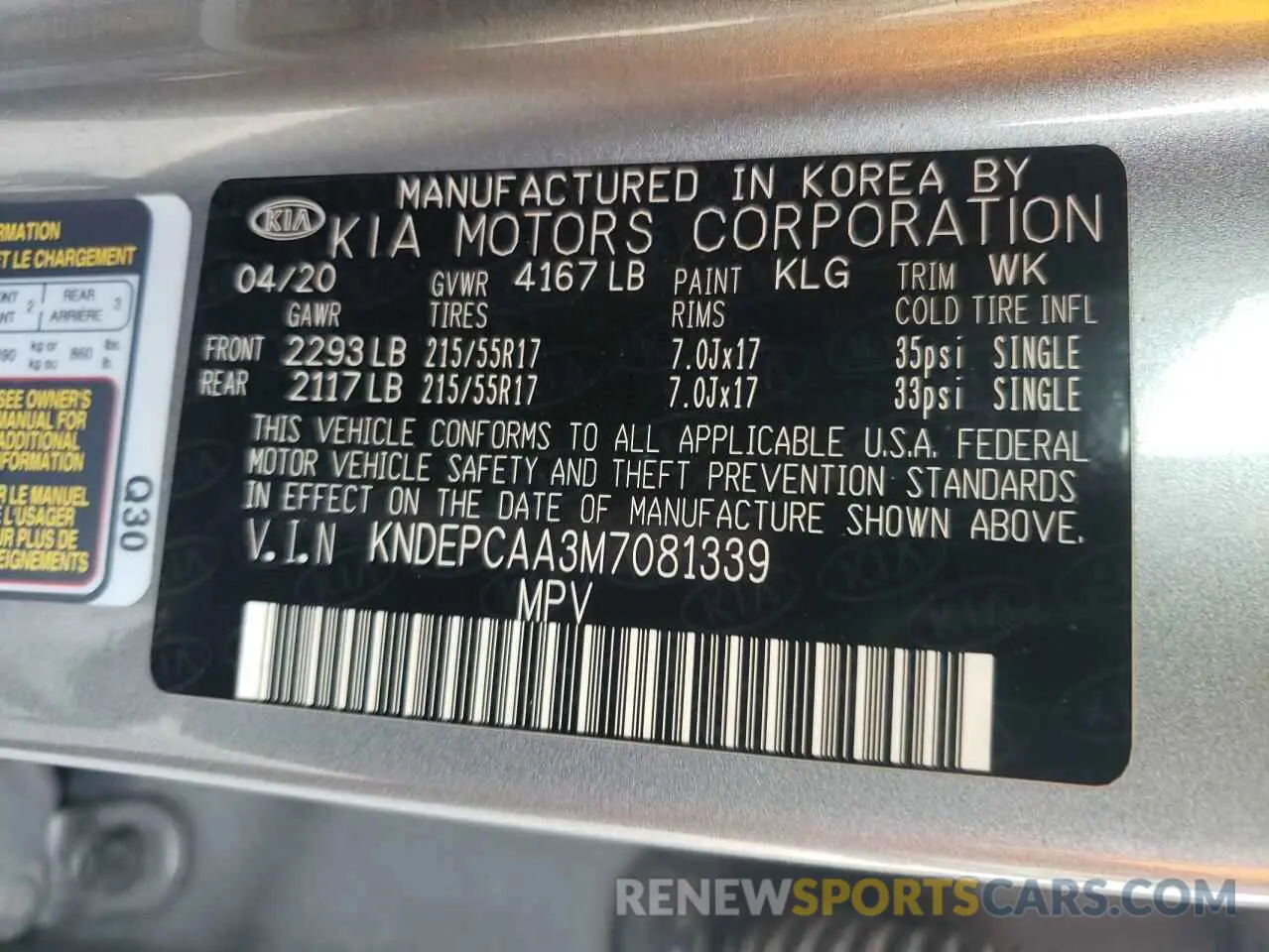 13 Photograph of a damaged car KNDEPCAA3M7081339 KIA SELTOS 2021