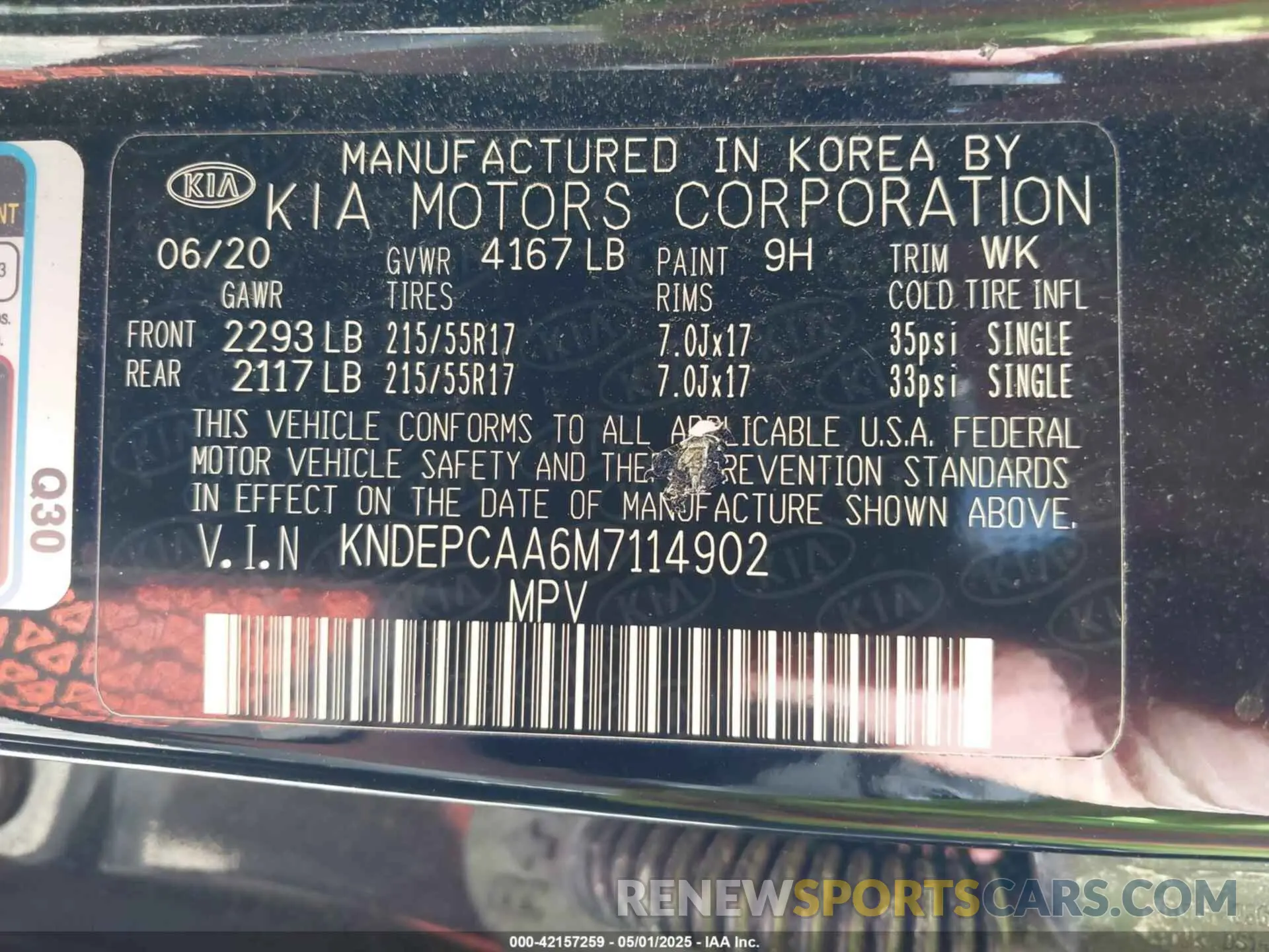 9 Photograph of a damaged car KNDEPCAA6M7114902 KIA SELTOS 2021