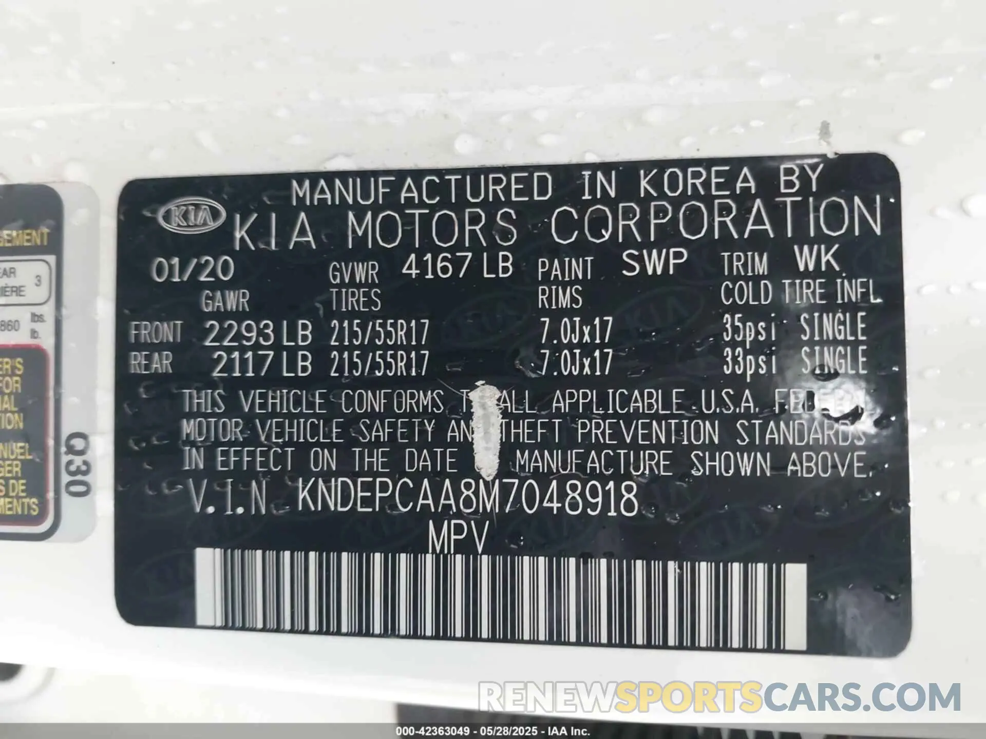 9 Photograph of a damaged car KNDEPCAA8M7048918 KIA SELTOS 2021