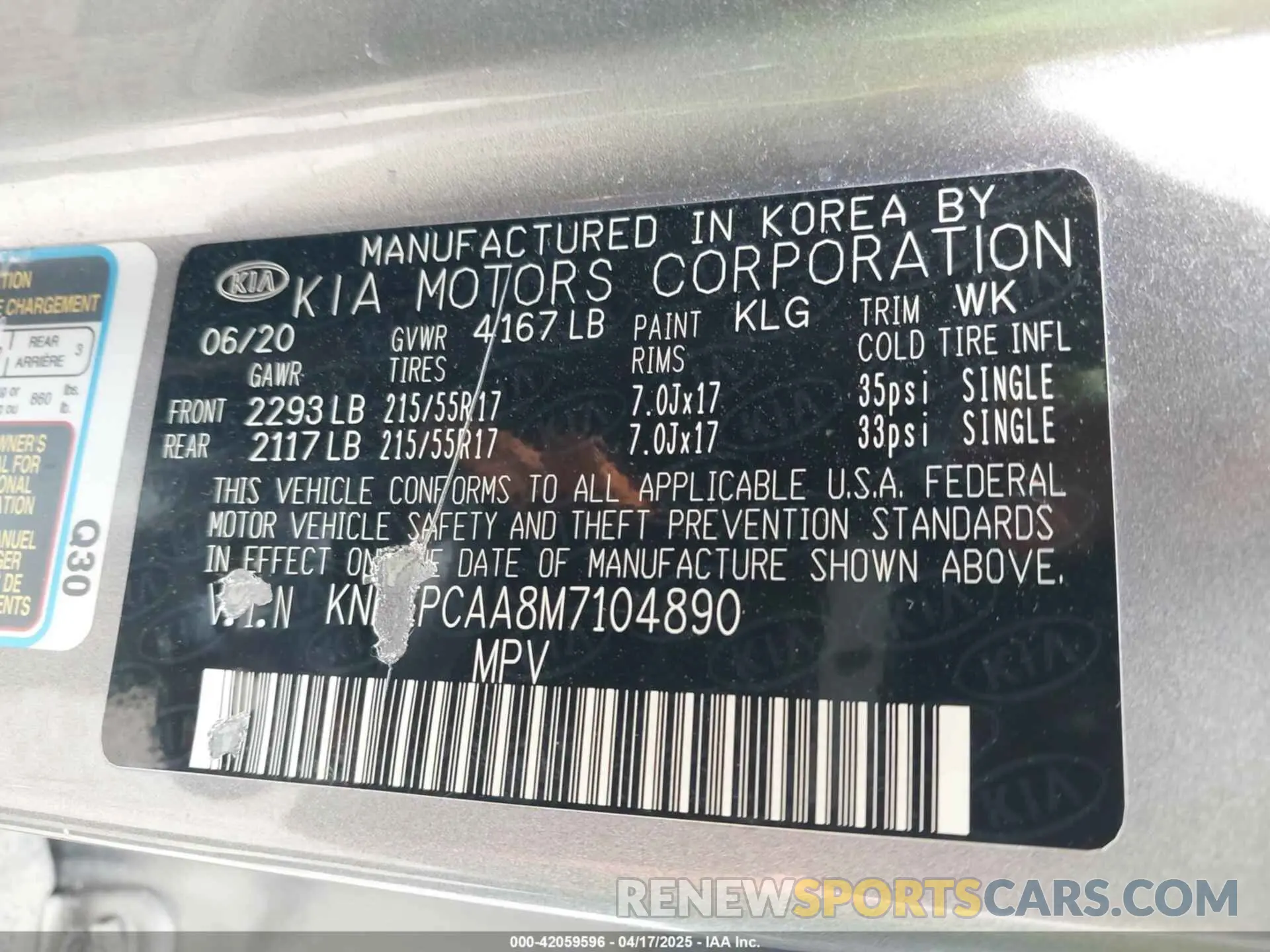 9 Фотография поврежденного автомобиля KNDEPCAA8M7104890 KIA SELTOS 2021