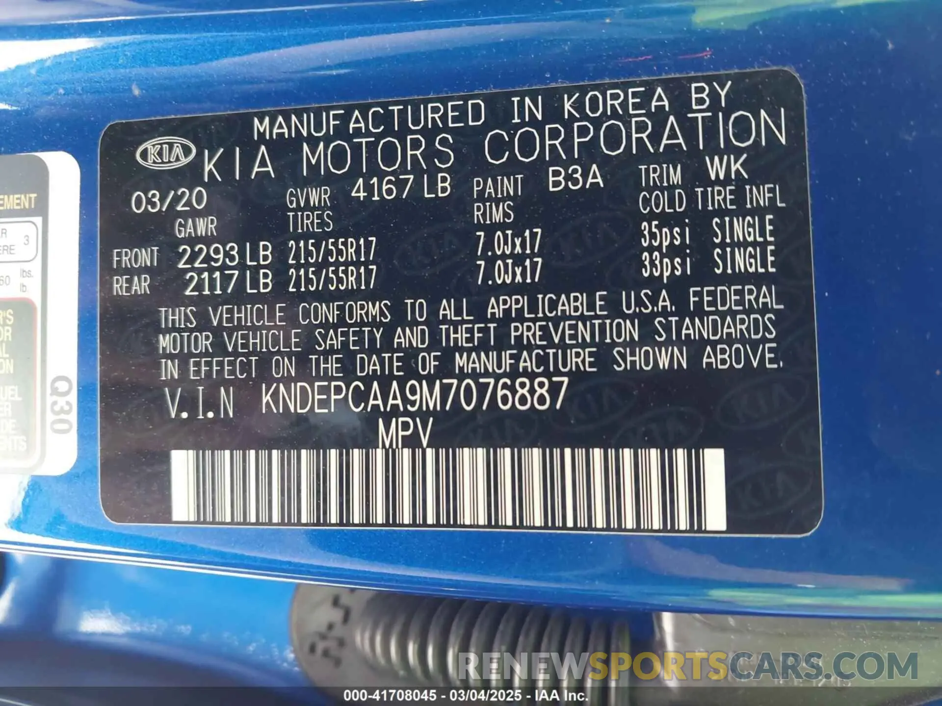 9 Фотография поврежденного автомобиля KNDEPCAA9M7076887 KIA SELTOS 2021