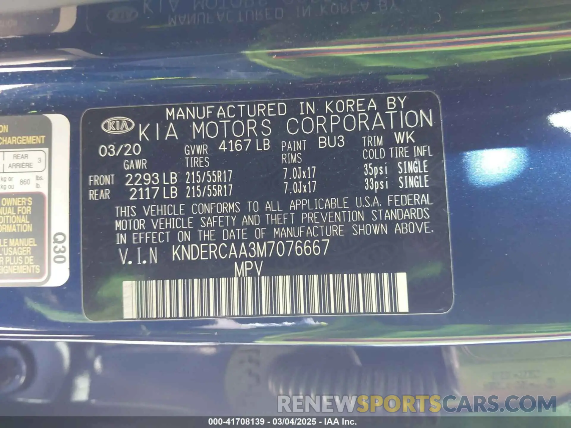 9 Photograph of a damaged car KNDERCAA3M7076667 KIA SELTOS 2021