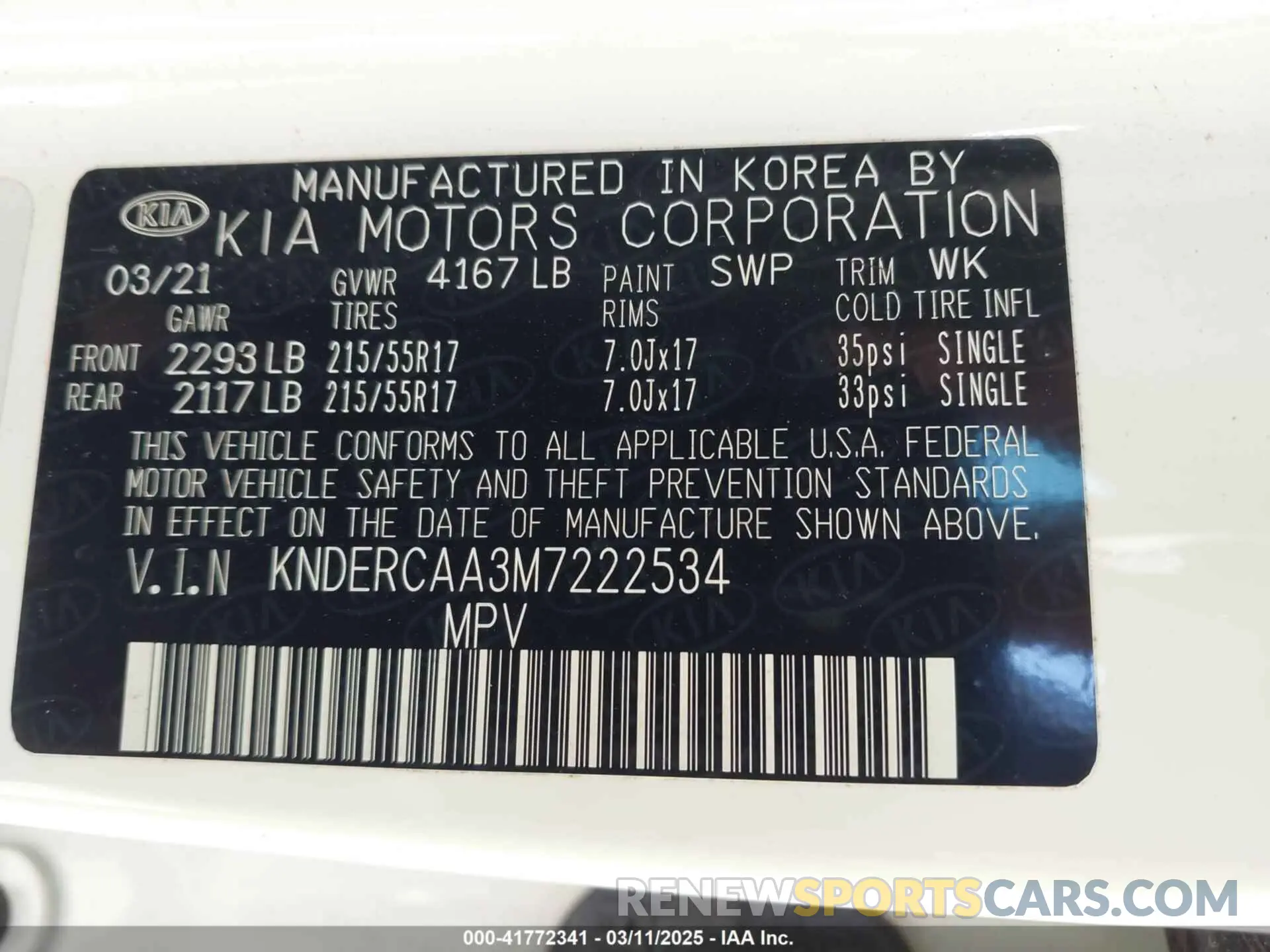 9 Фотография поврежденного автомобиля KNDERCAA3M7222534 KIA SELTOS 2021