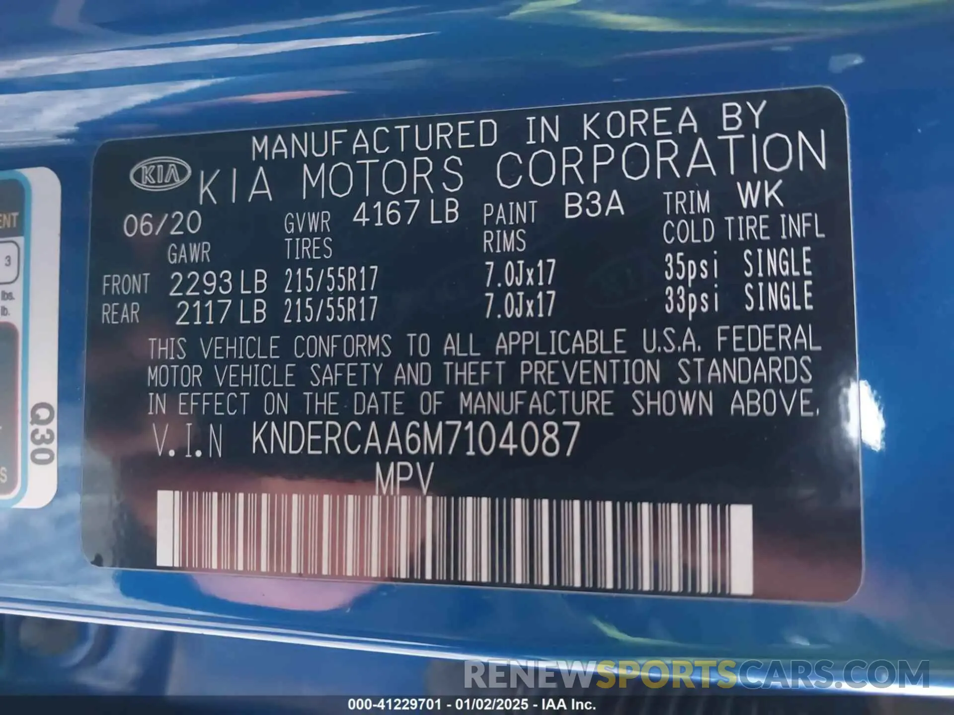 9 Photograph of a damaged car KNDERCAA6M7104087 KIA SELTOS 2021