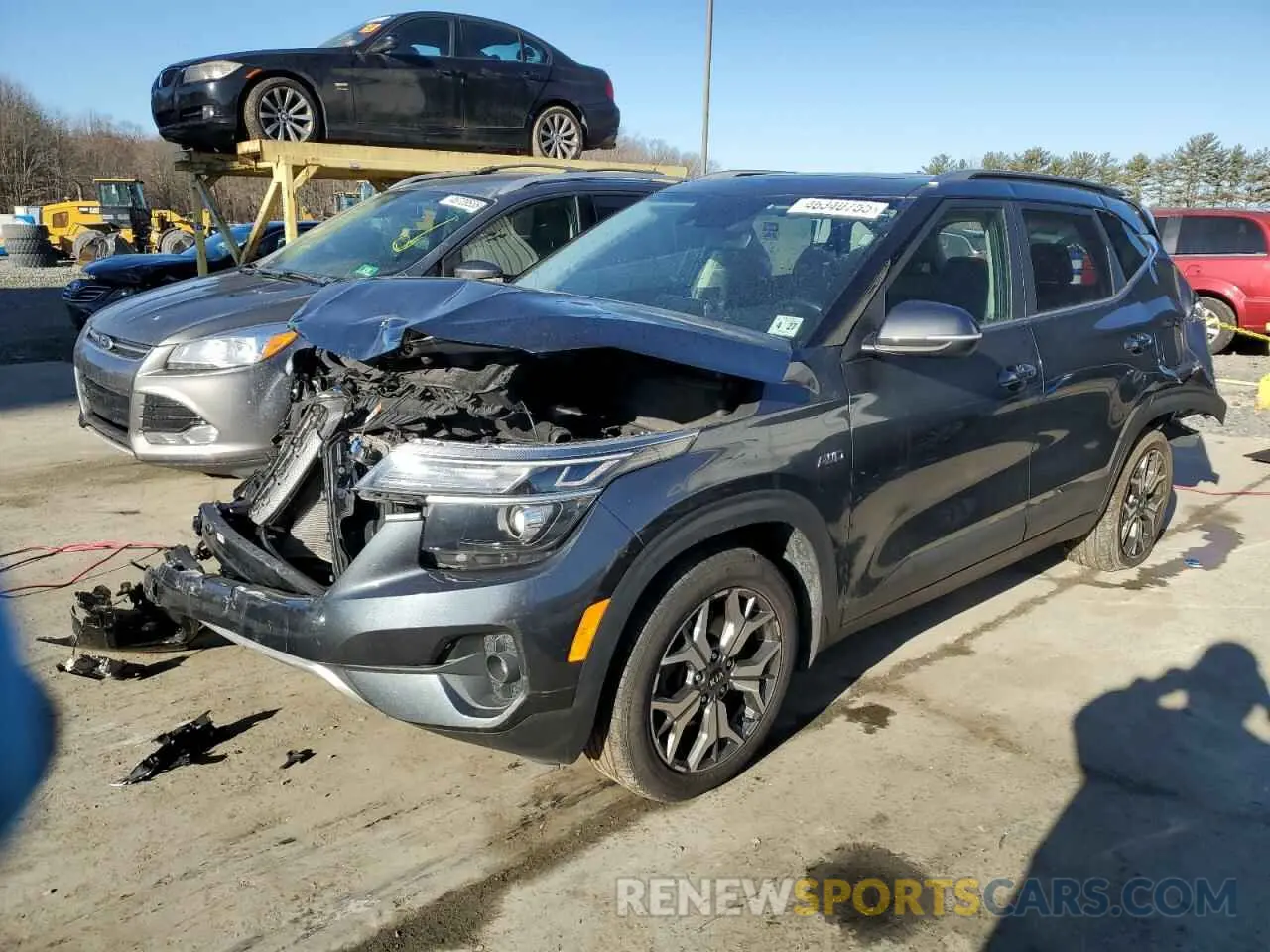 1 Photograph of a damaged car KNDERCAA9M7139884 KIA SELTOS 2021