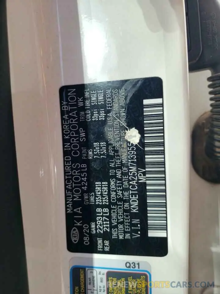 13 Photograph of a damaged car KNDETCA25M7139553 KIA SELTOS 2021