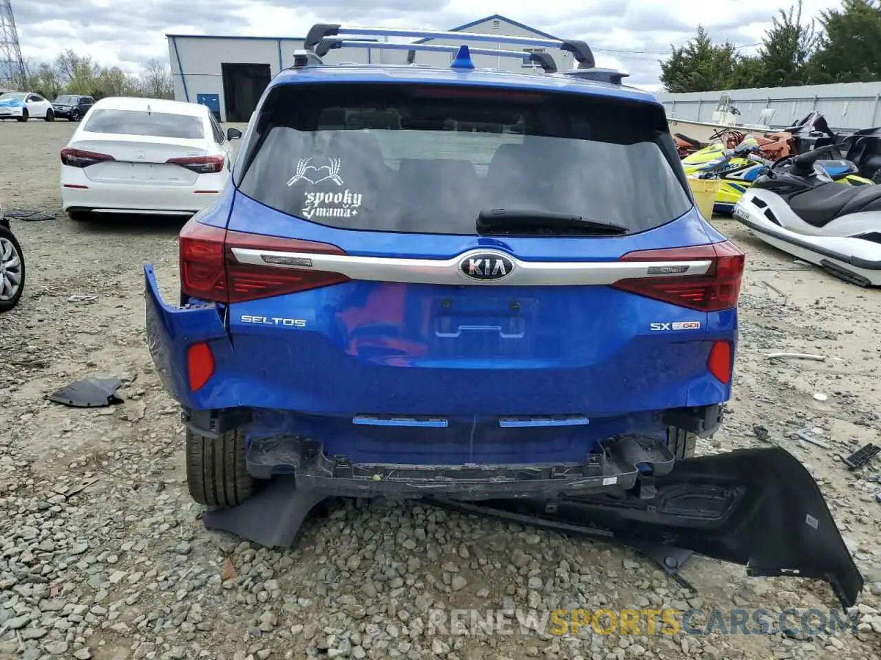 6 Photograph of a damaged car KNDETCA28M7037129 KIA SELTOS 2021