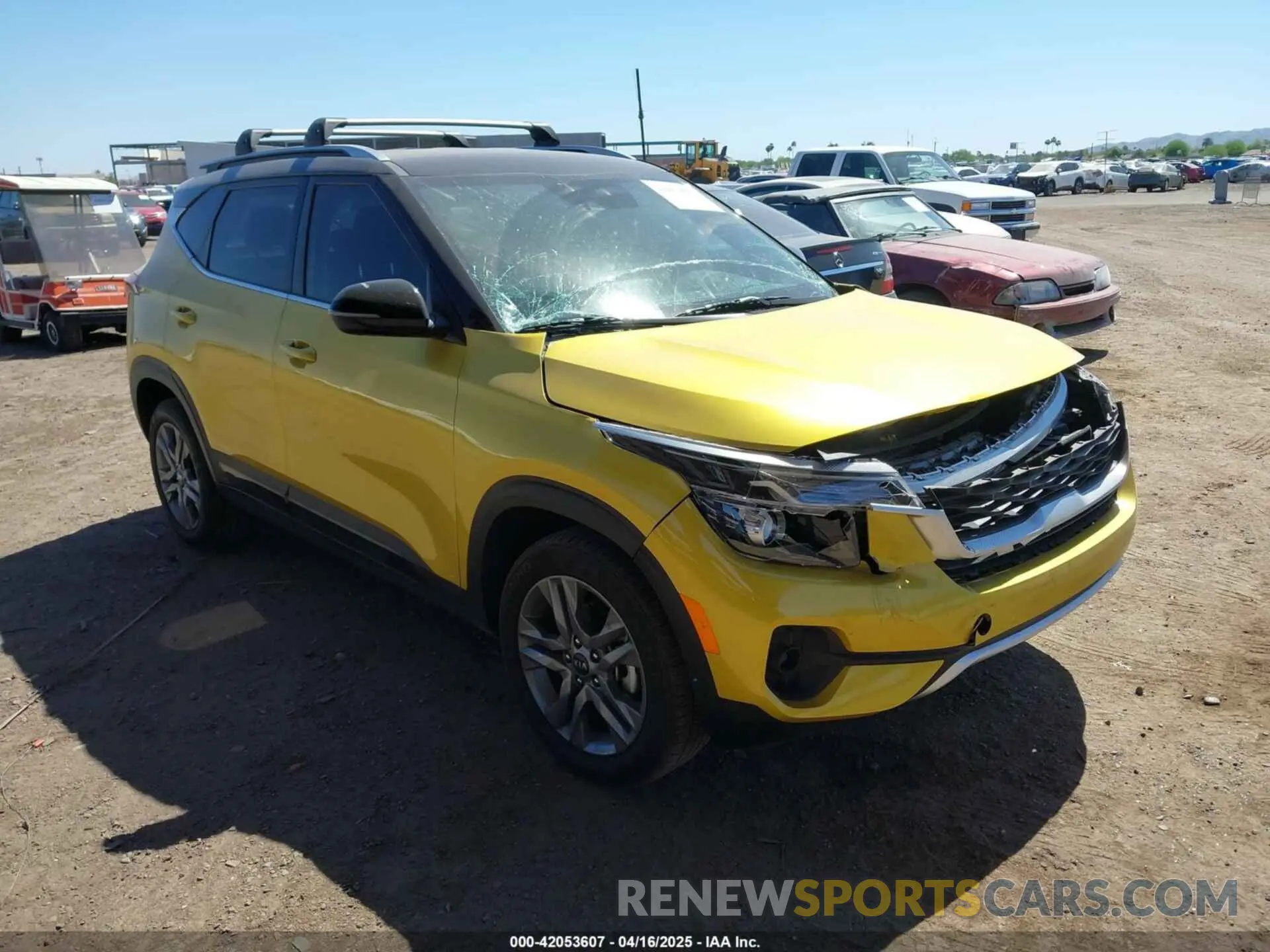 1 Photograph of a damaged car KNDEU2AA0M7125512 KIA SELTOS 2021