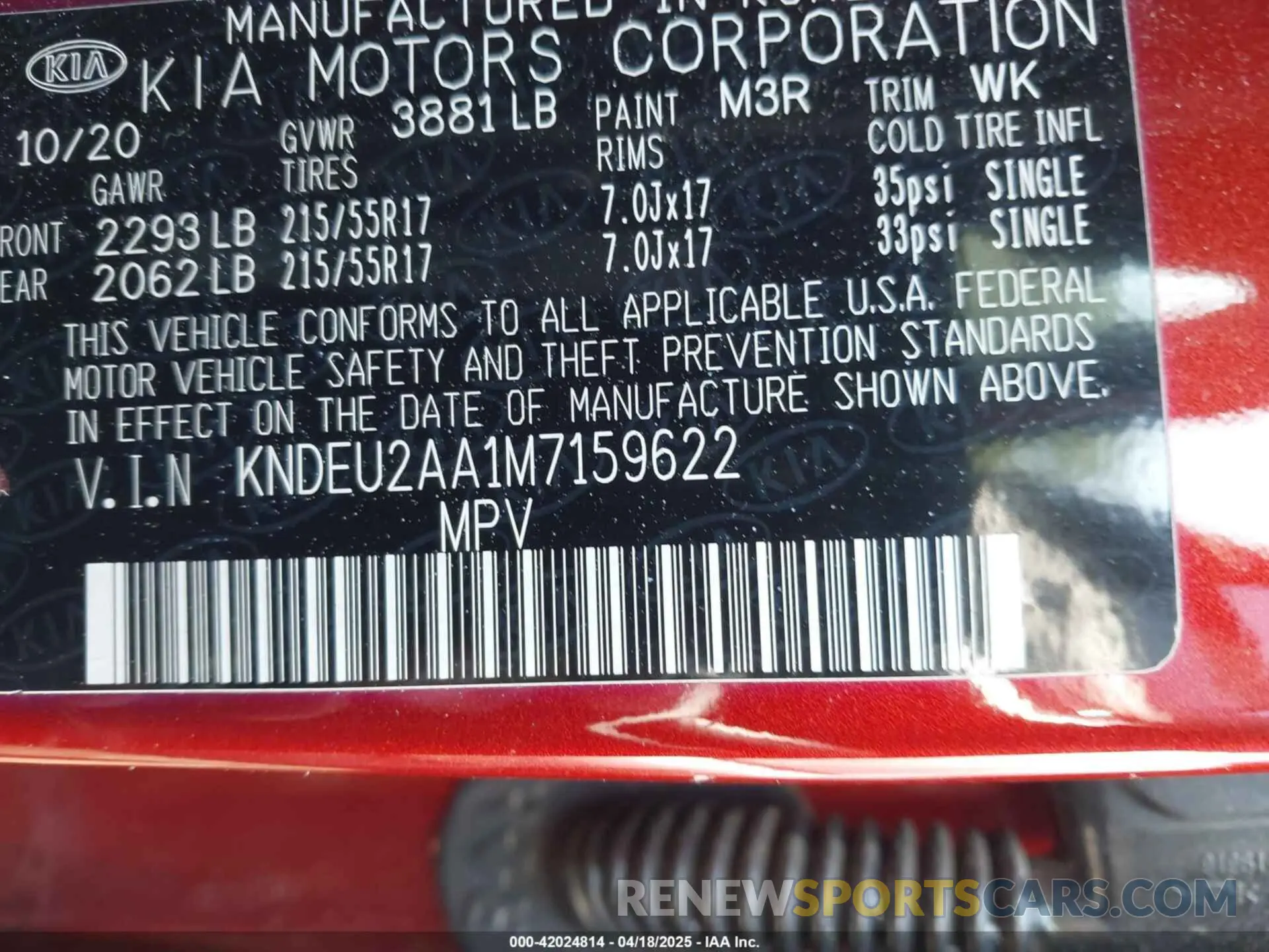 9 Фотография поврежденного автомобиля KNDEU2AA1M7159622 KIA SELTOS 2021