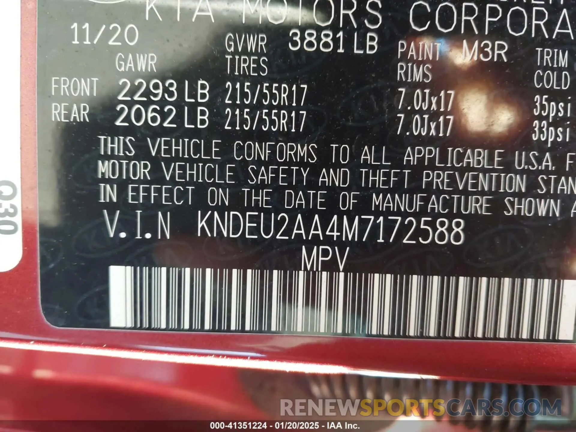 9 Фотография поврежденного автомобиля KNDEU2AA4M7172588 KIA SELTOS 2021