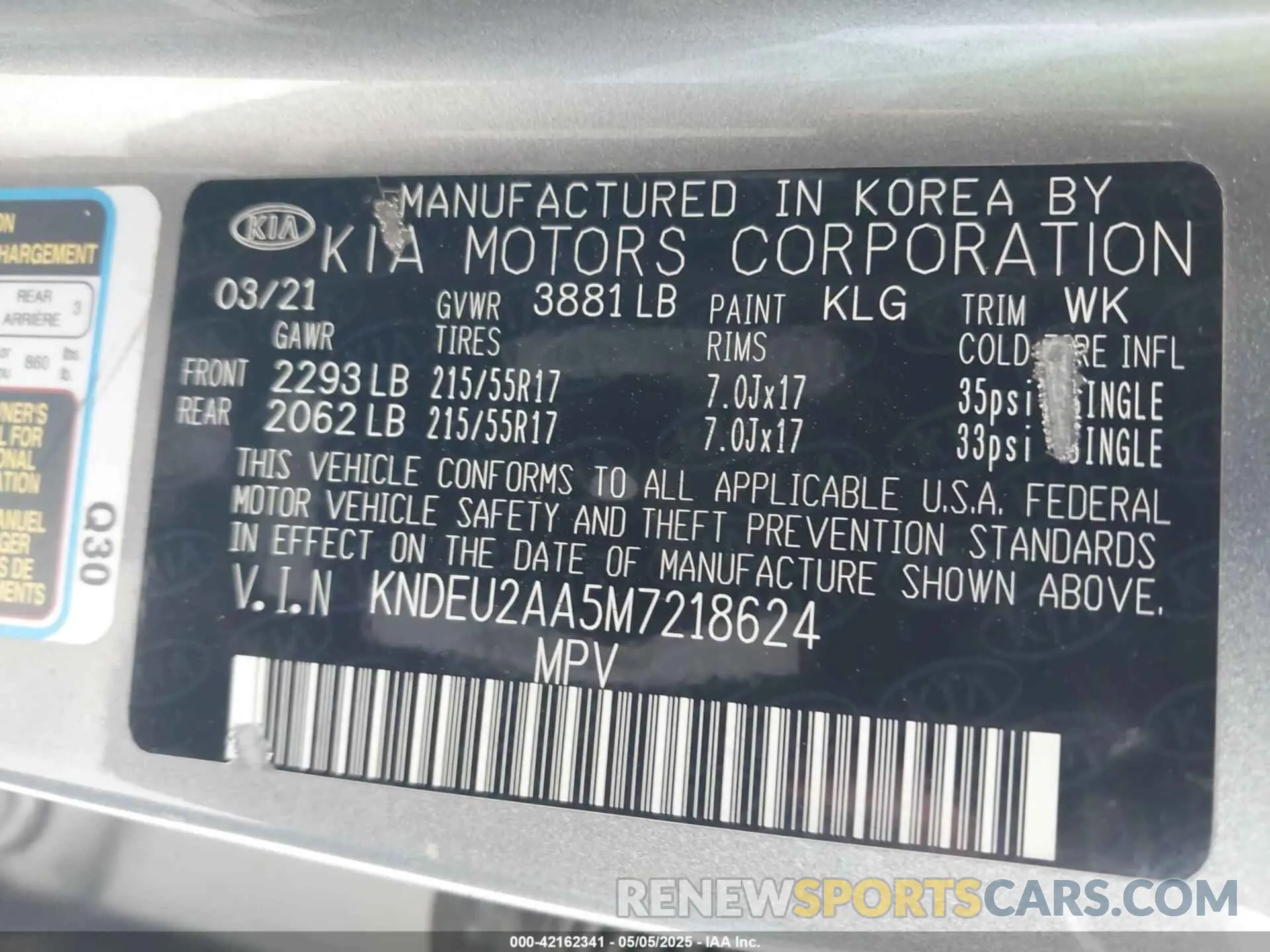 9 Фотография поврежденного автомобиля KNDEU2AA5M7218624 KIA SELTOS 2021
