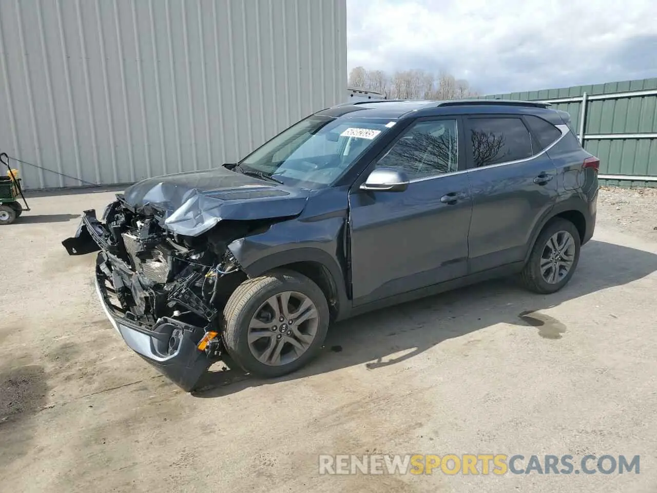 1 Photograph of a damaged car KNDEU2AA7M7226546 KIA SELTOS 2021