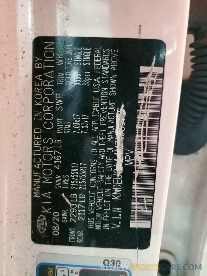 14 Photograph of a damaged car KNDEUCAA4M7138978 KIA SELTOS 2021