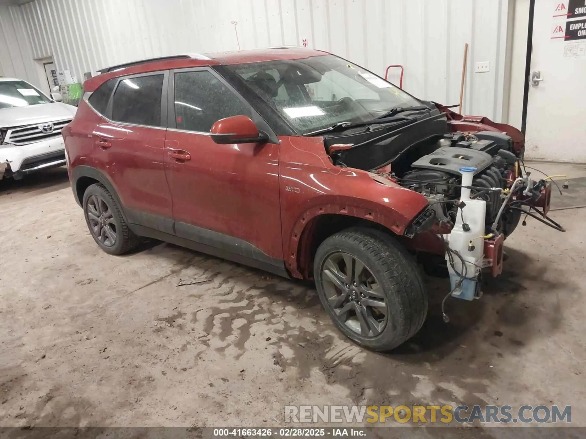 1 Photograph of a damaged car KNDEUCAA7M7138912 KIA SELTOS 2021