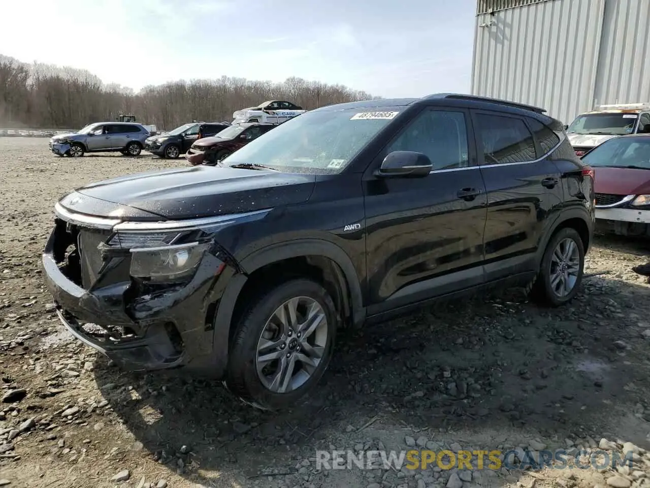 1 Photograph of a damaged car KNDEUCAA8M7101609 KIA SELTOS 2021