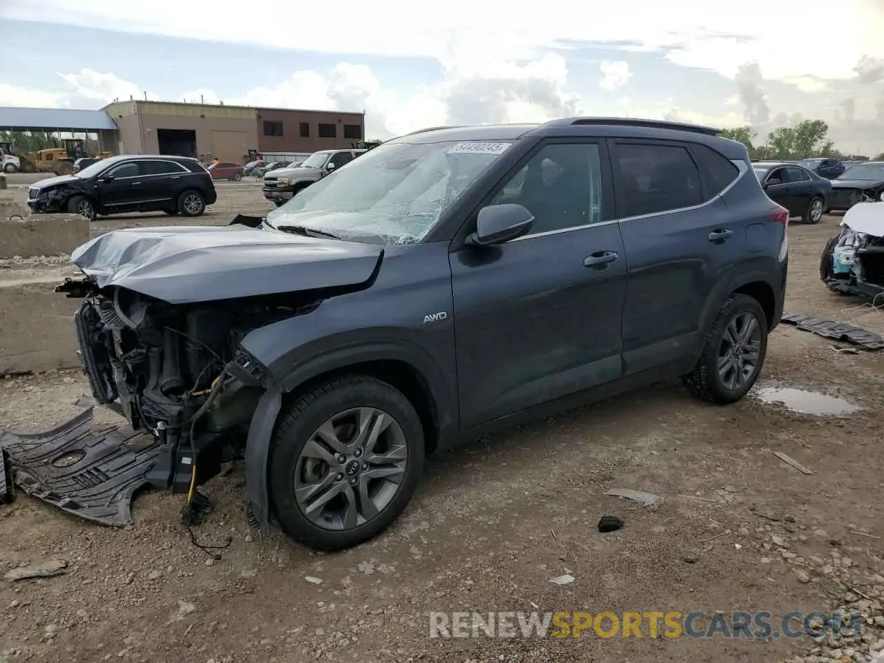 1 Photograph of a damaged car KNDEUCAA8M7162250 KIA SELTOS 2021