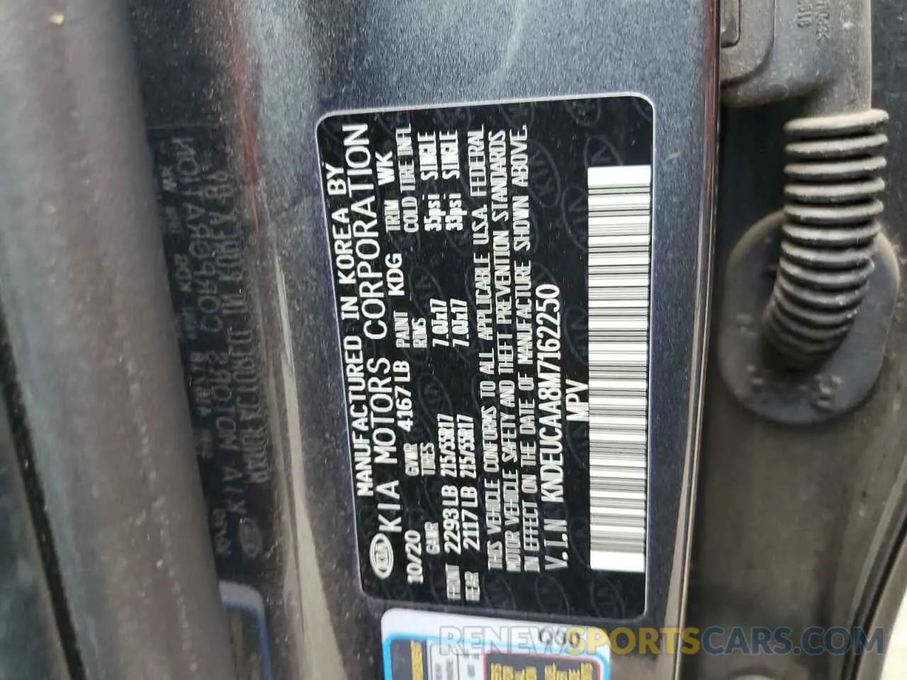 14 Photograph of a damaged car KNDEUCAA8M7162250 KIA SELTOS 2021