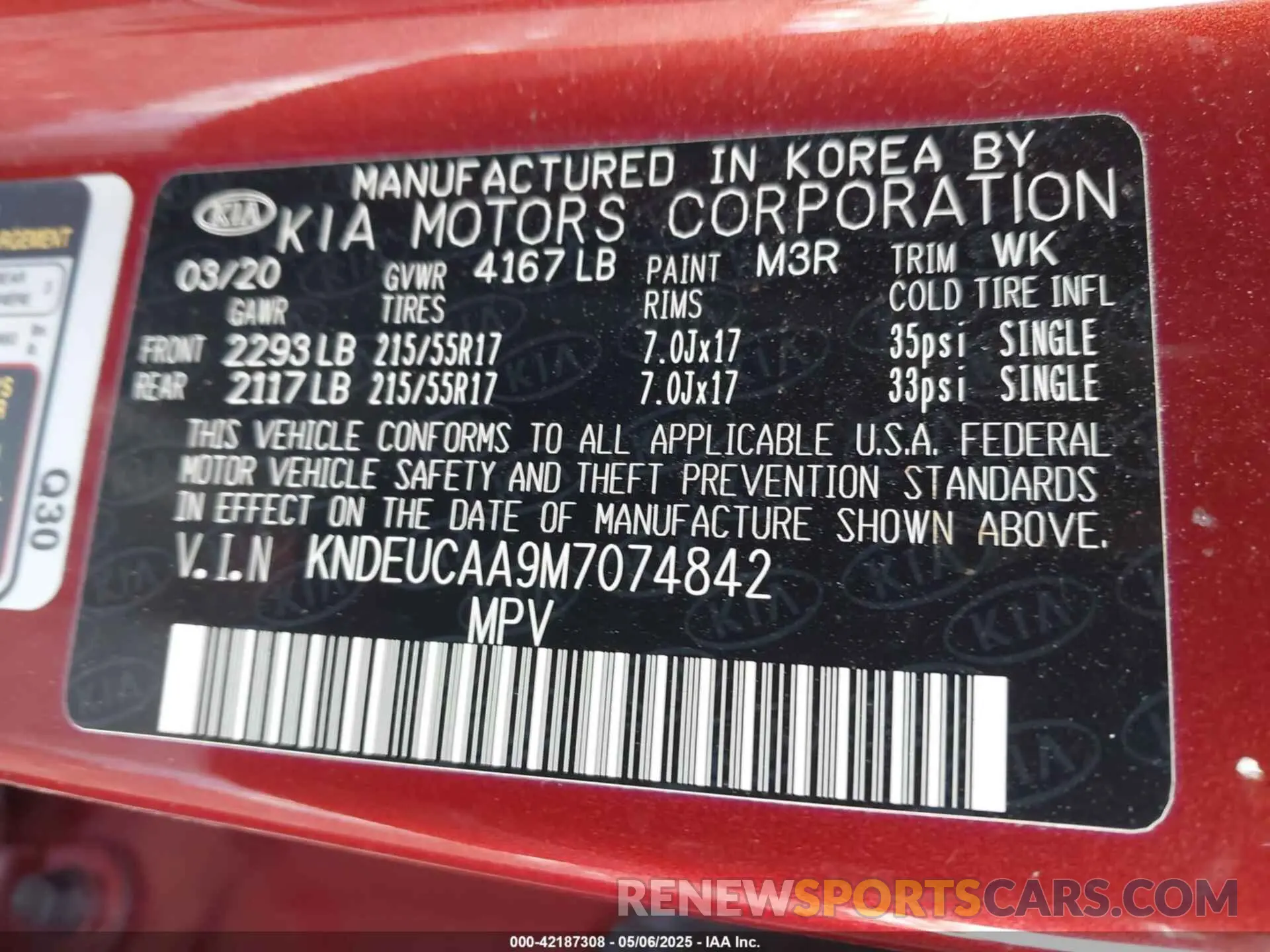 9 Фотография поврежденного автомобиля KNDEUCAA9M7074842 KIA SELTOS 2021