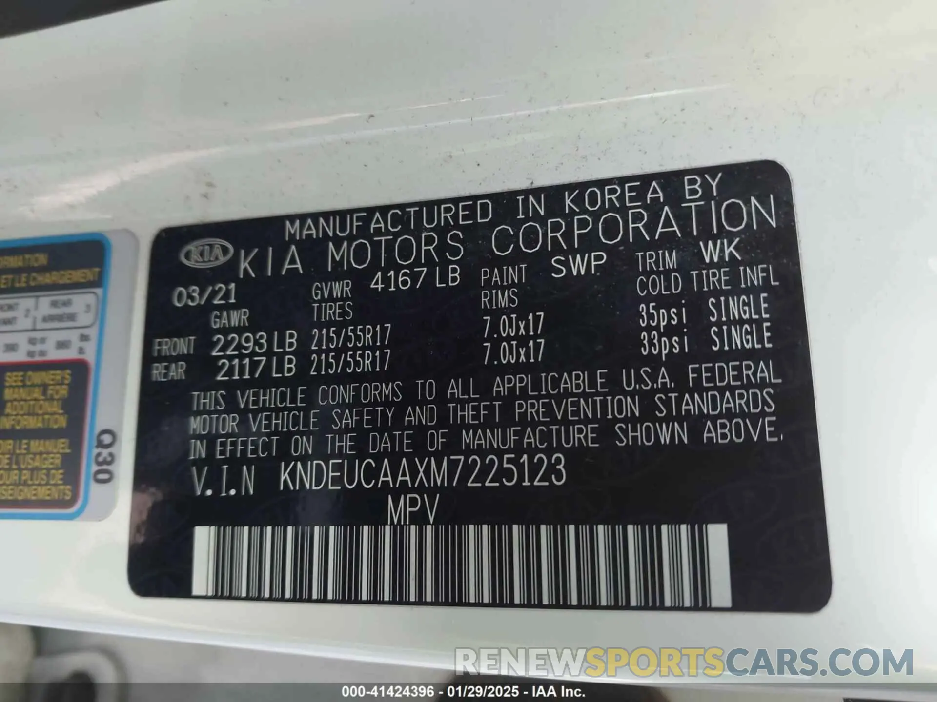 9 Фотография поврежденного автомобиля KNDEUCAAXM7225123 KIA SELTOS 2021