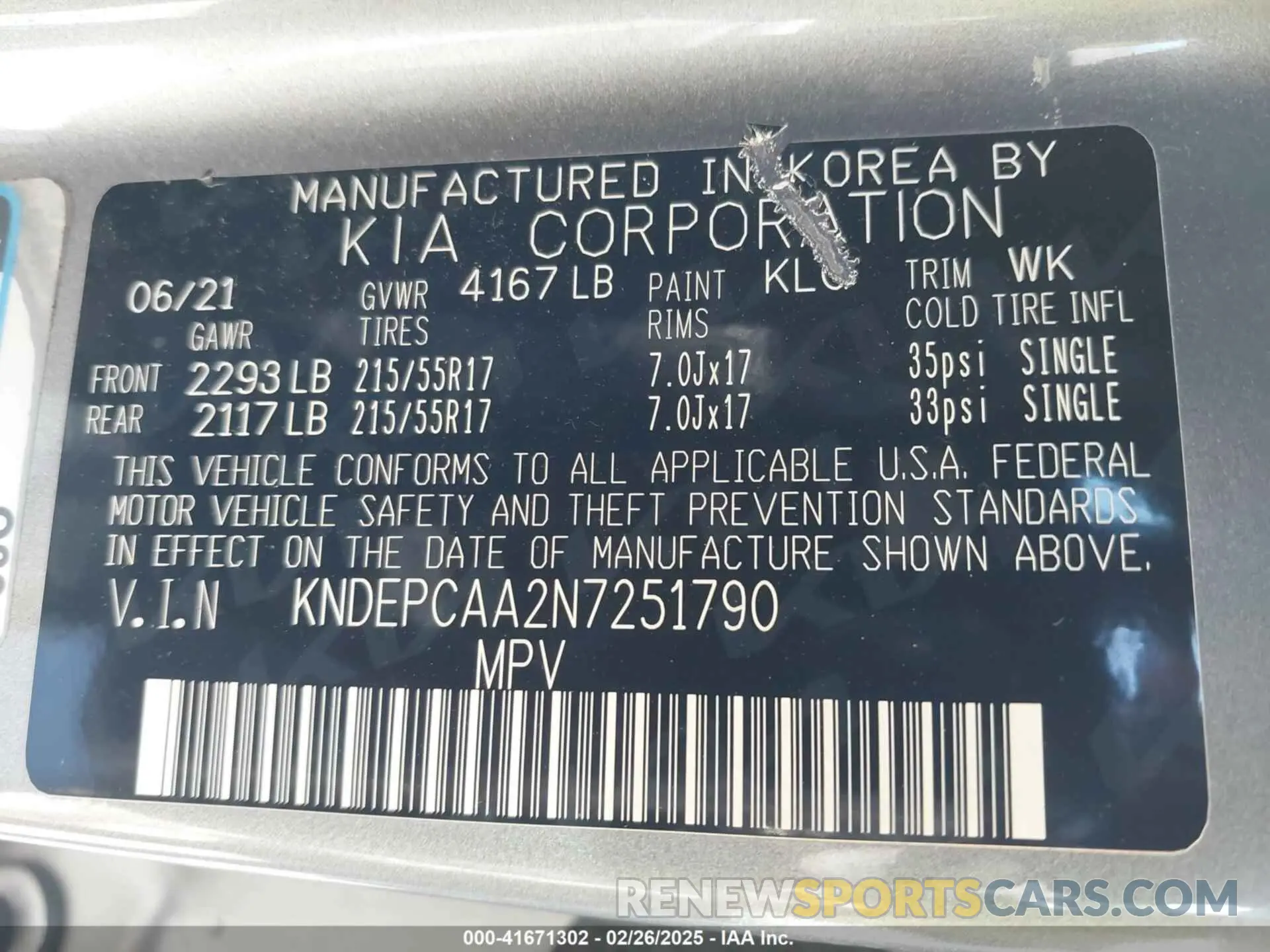 9 Photograph of a damaged car KNDEPCAA2N7251790 KIA SELTOS 2022