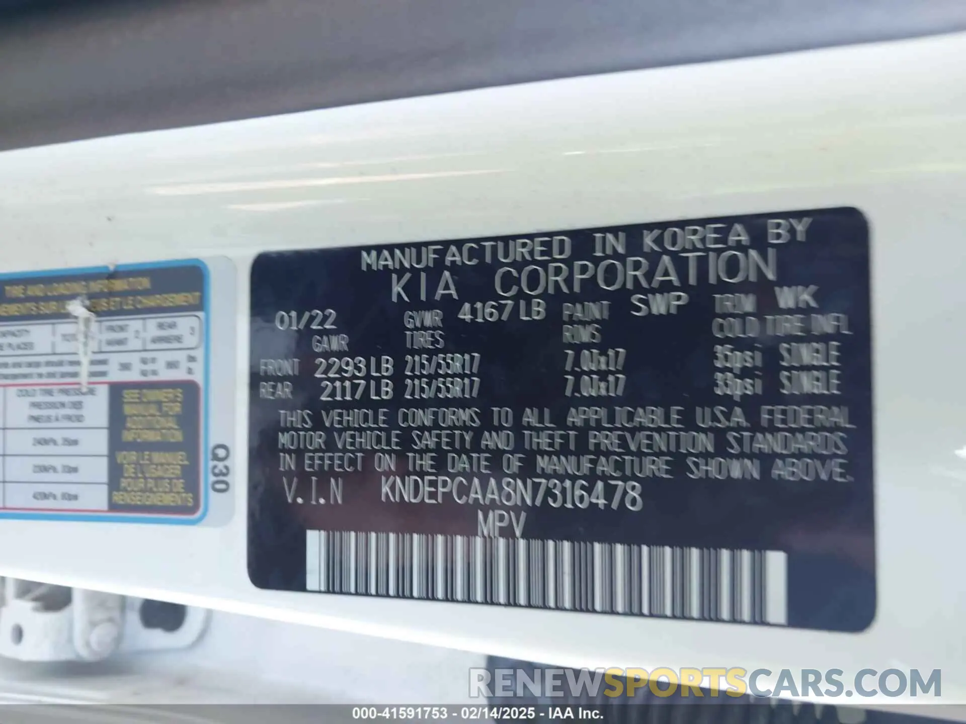 9 Photograph of a damaged car KNDEPCAA8N7316478 KIA SELTOS 2022