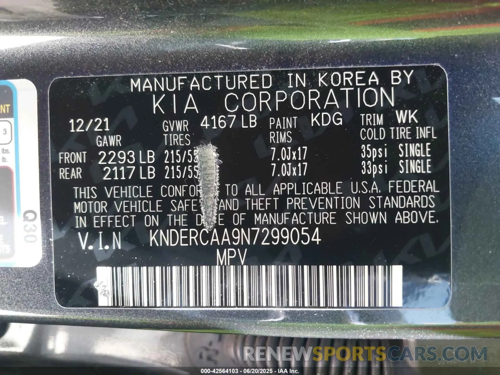 9 Фотография поврежденного автомобиля KNDERCAA9N7299054 KIA SELTOS 2022