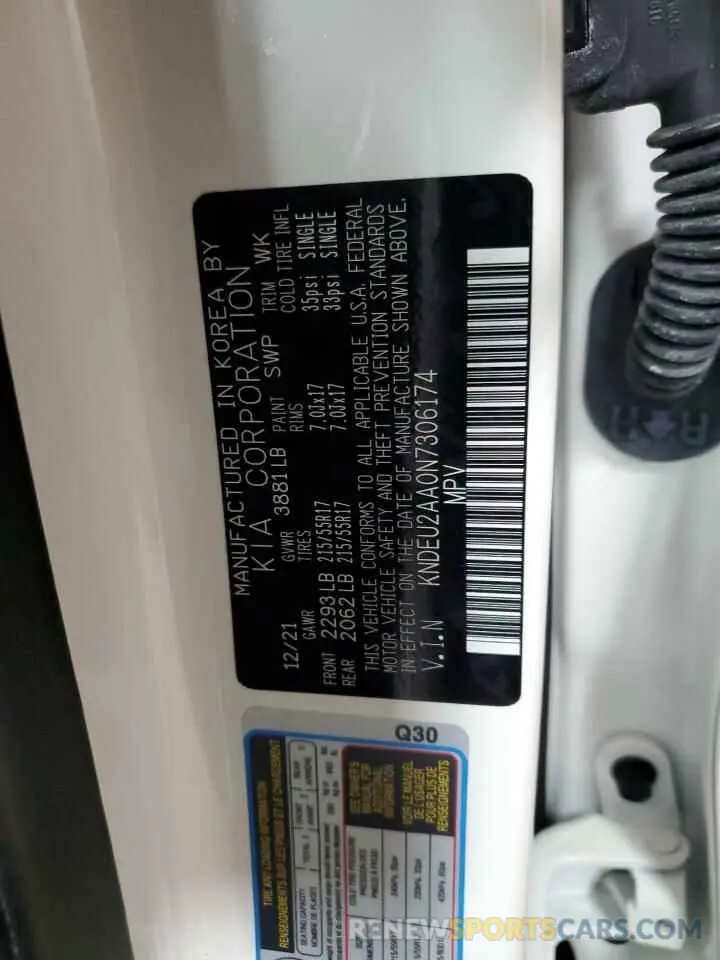 13 Фотография поврежденного автомобиля KNDEU2AA0N7306174 KIA SELTOS 2022