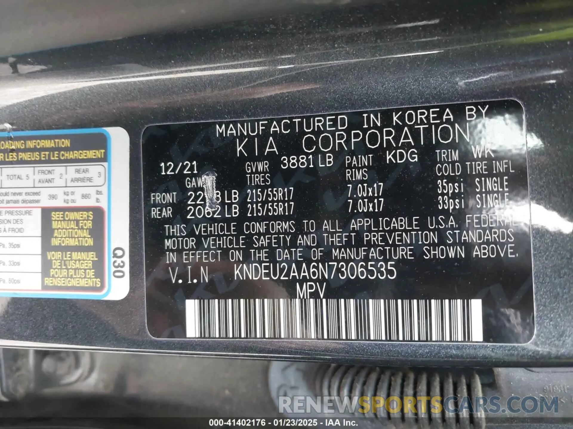 9 Фотография поврежденного автомобиля KNDEU2AA6N7306535 KIA SELTOS 2022