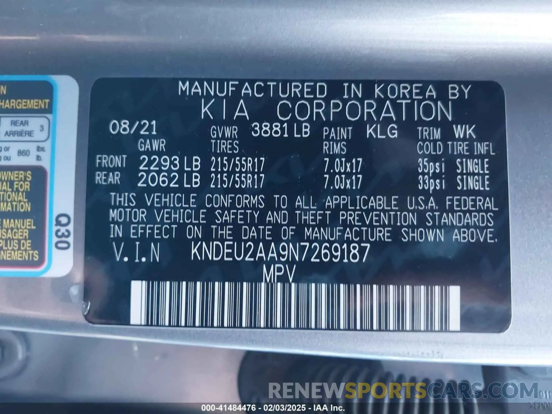 9 Фотография поврежденного автомобиля KNDEU2AA9N7269187 KIA SELTOS 2022